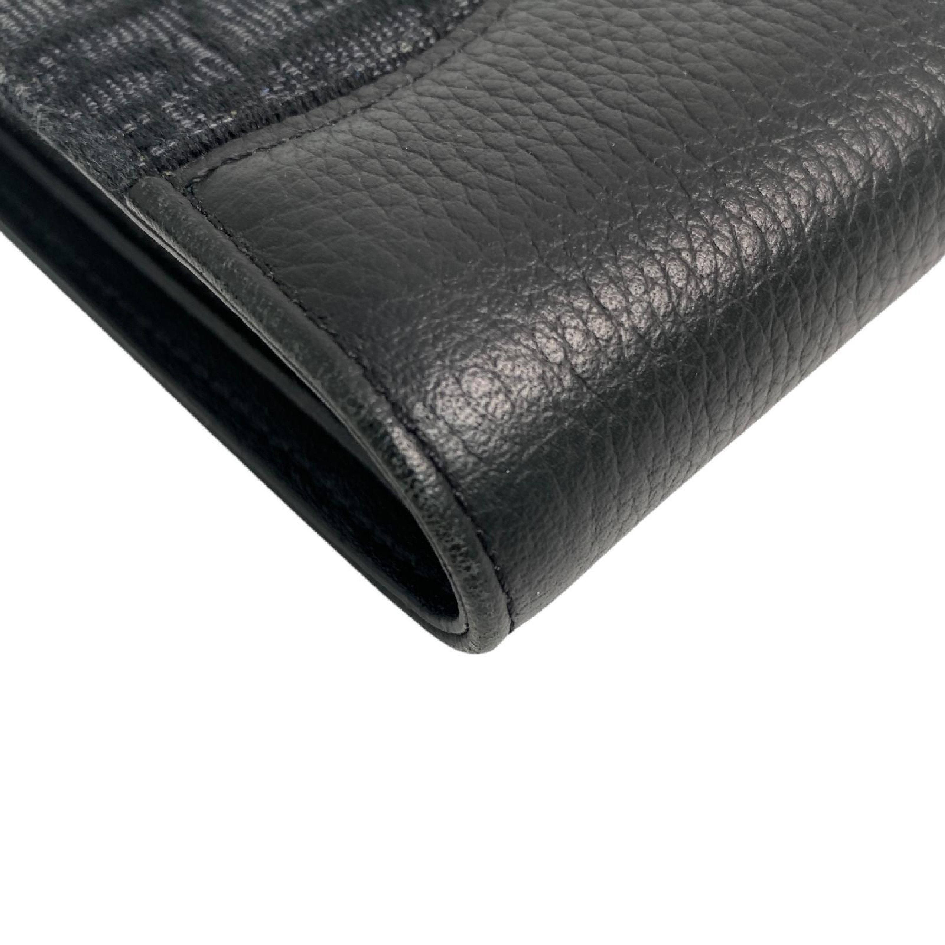 【*Shipped from: Hong Kong*】Dior Black Canvas/Calfskin Saddle Oblique Bi-fold Wallet — view 13