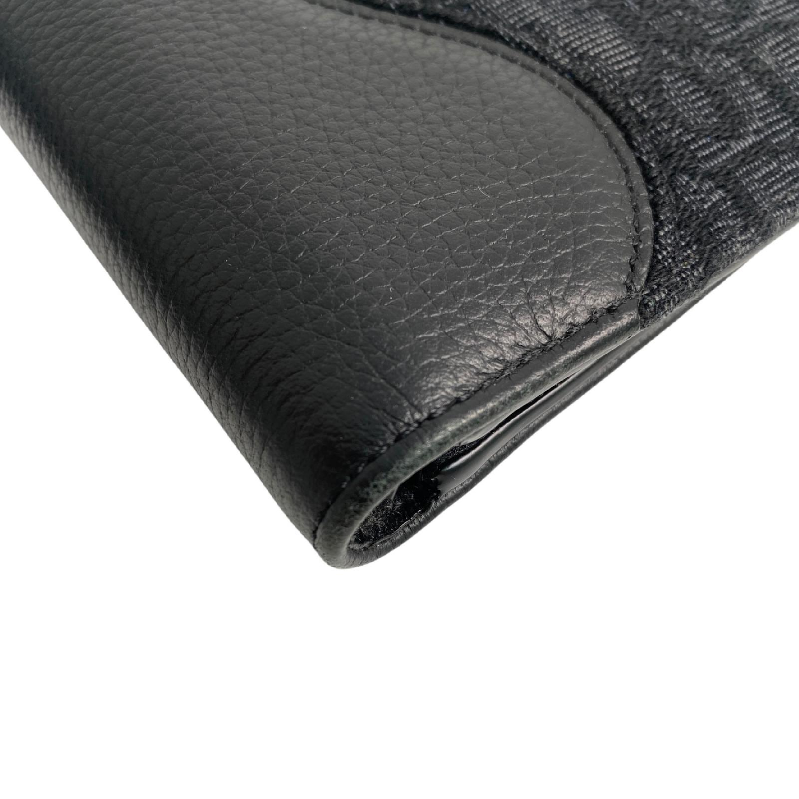 【*Shipped from: Hong Kong*】Dior Black Canvas/Calfskin Saddle Oblique Bi-fold Wallet — view 15