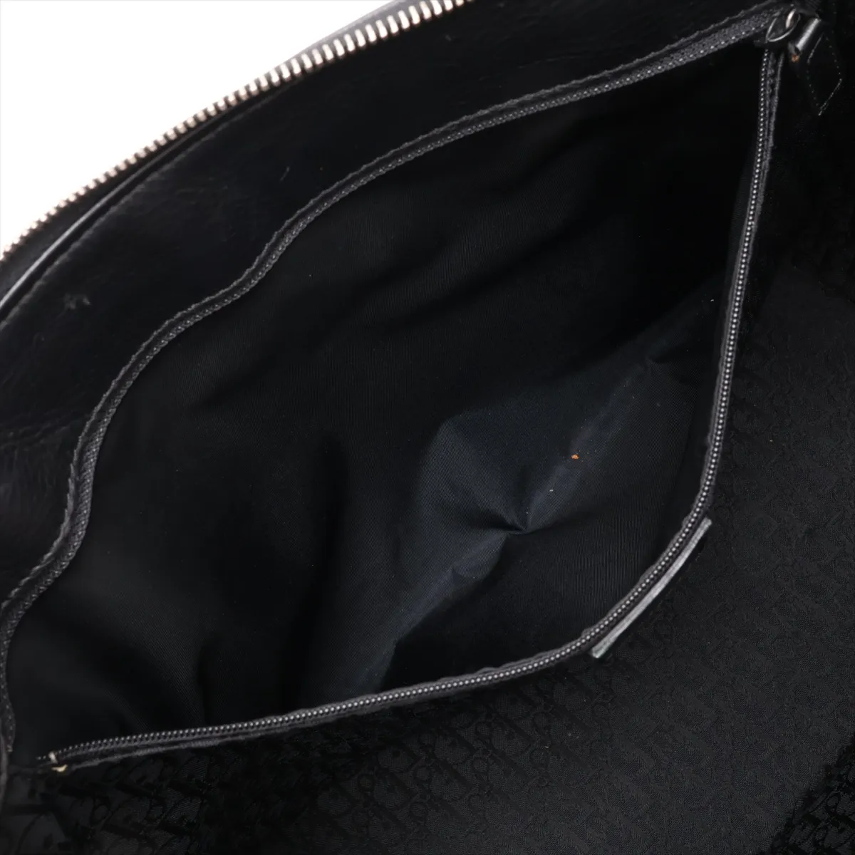 Street Chic Leather Tote Bag, Black — view 8