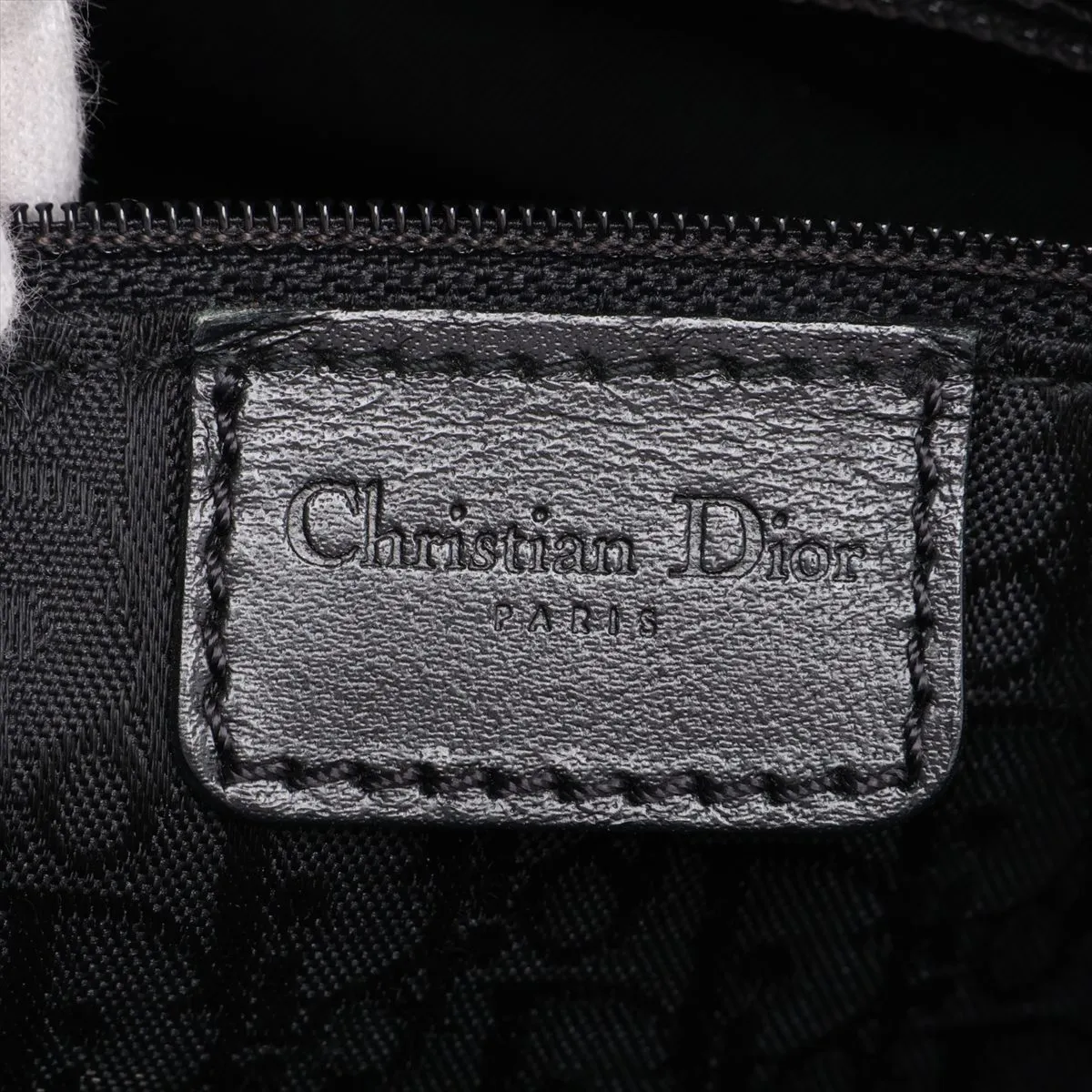 Street Chic Leather Tote Bag, Black — view 9