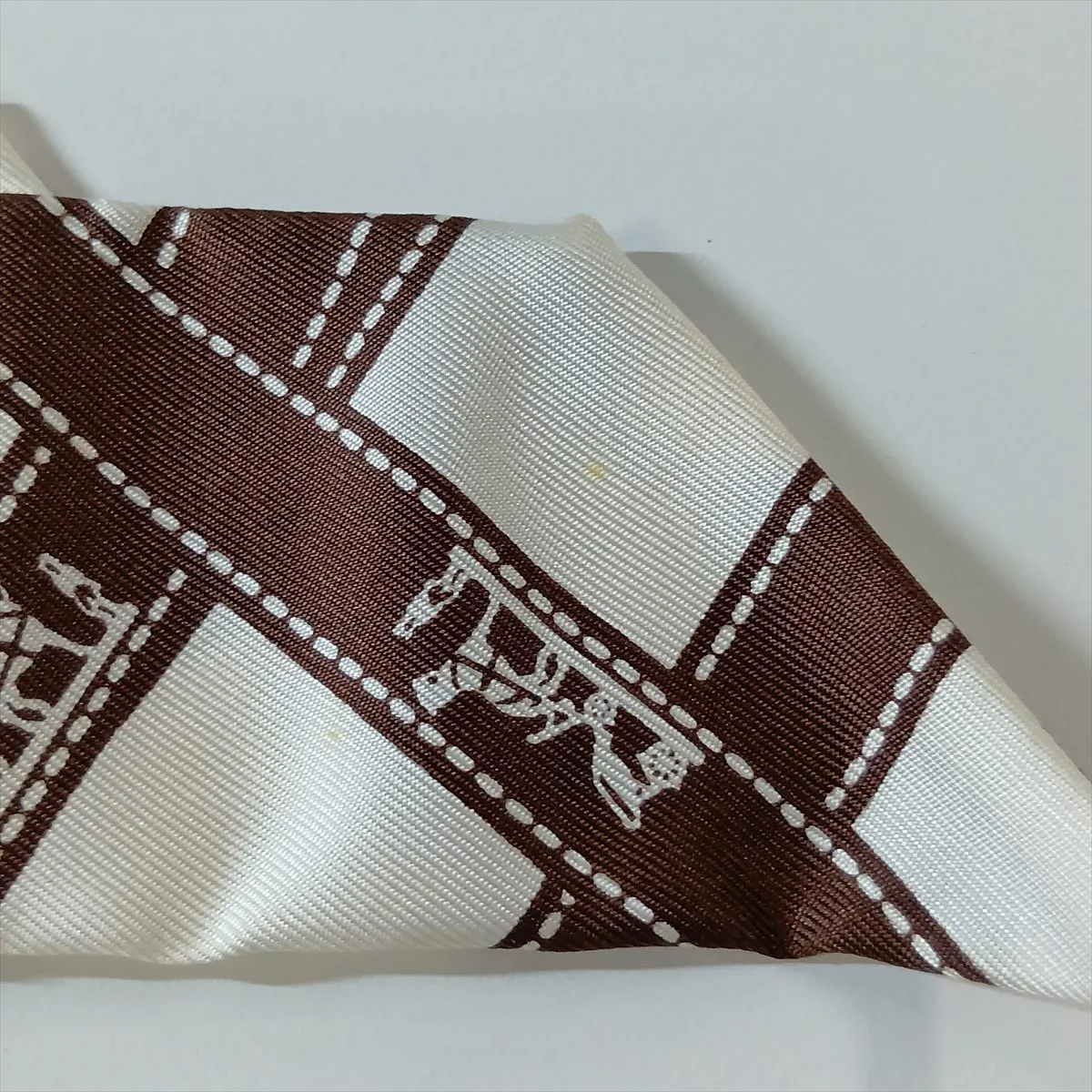 Twilly Bolduc Ribbon Scarf, Silk, Maroon Color, — view 6