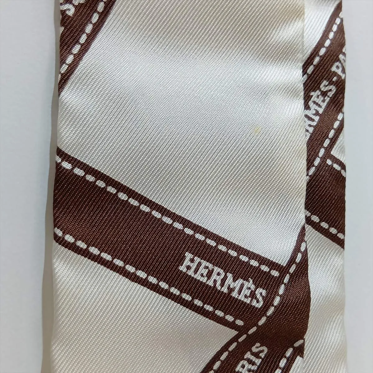 Twilly Bolduc Ribbon Scarf, Silk, Maroon Color, — view 7