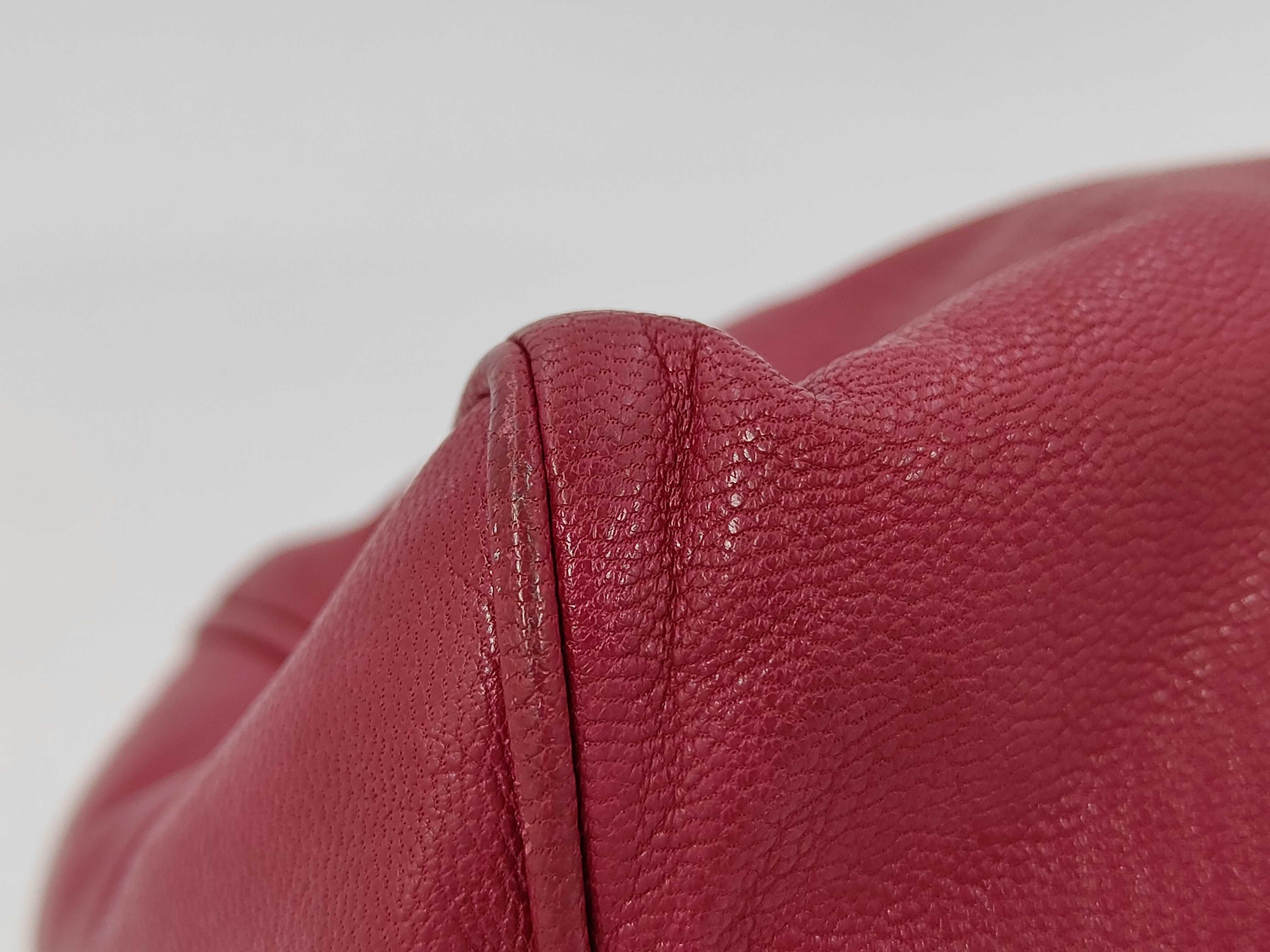 Loewe 2-way bag, leather, magenta handbag — view 5