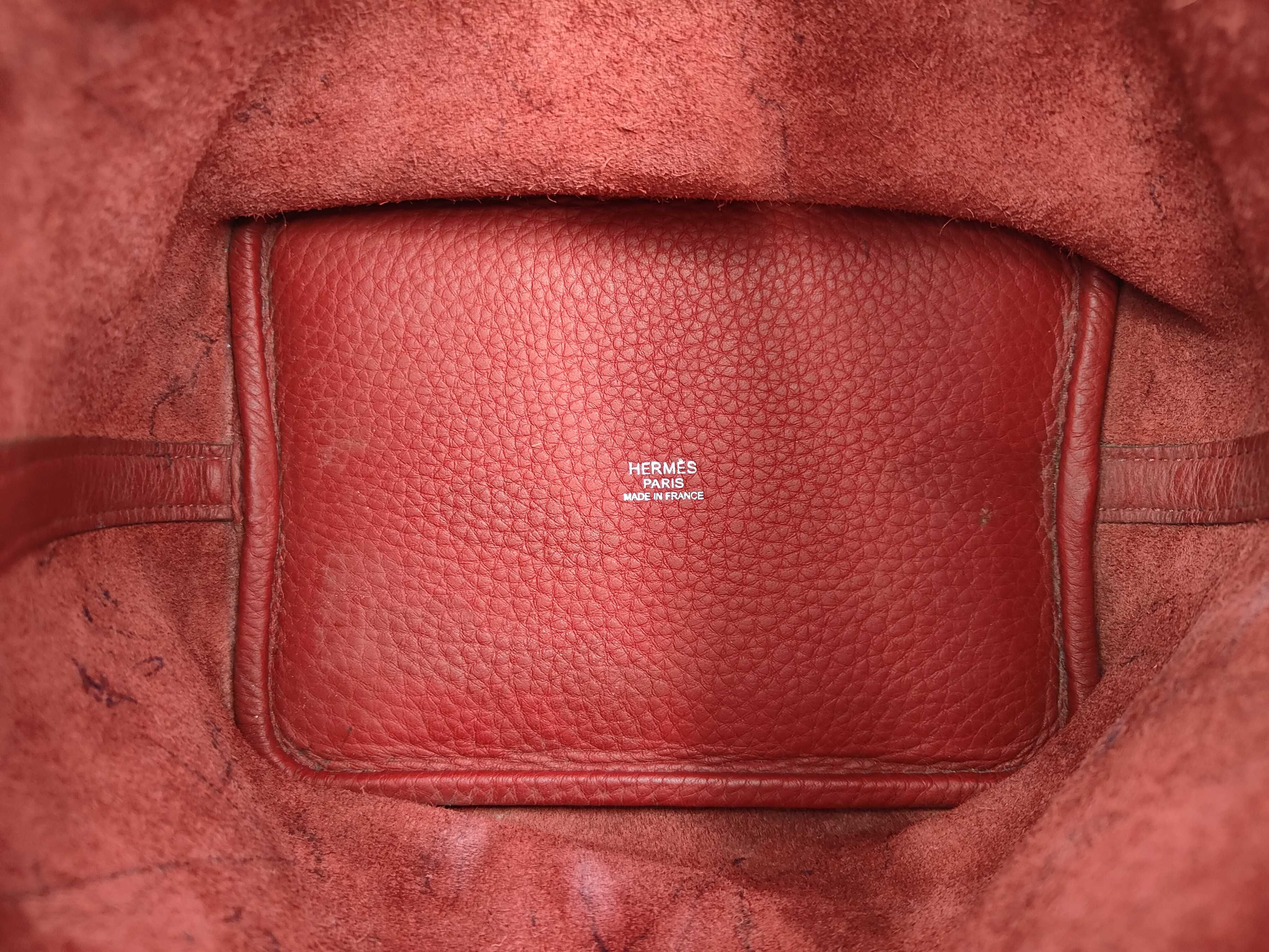 Picotin Lock L Red Handbag — view 9