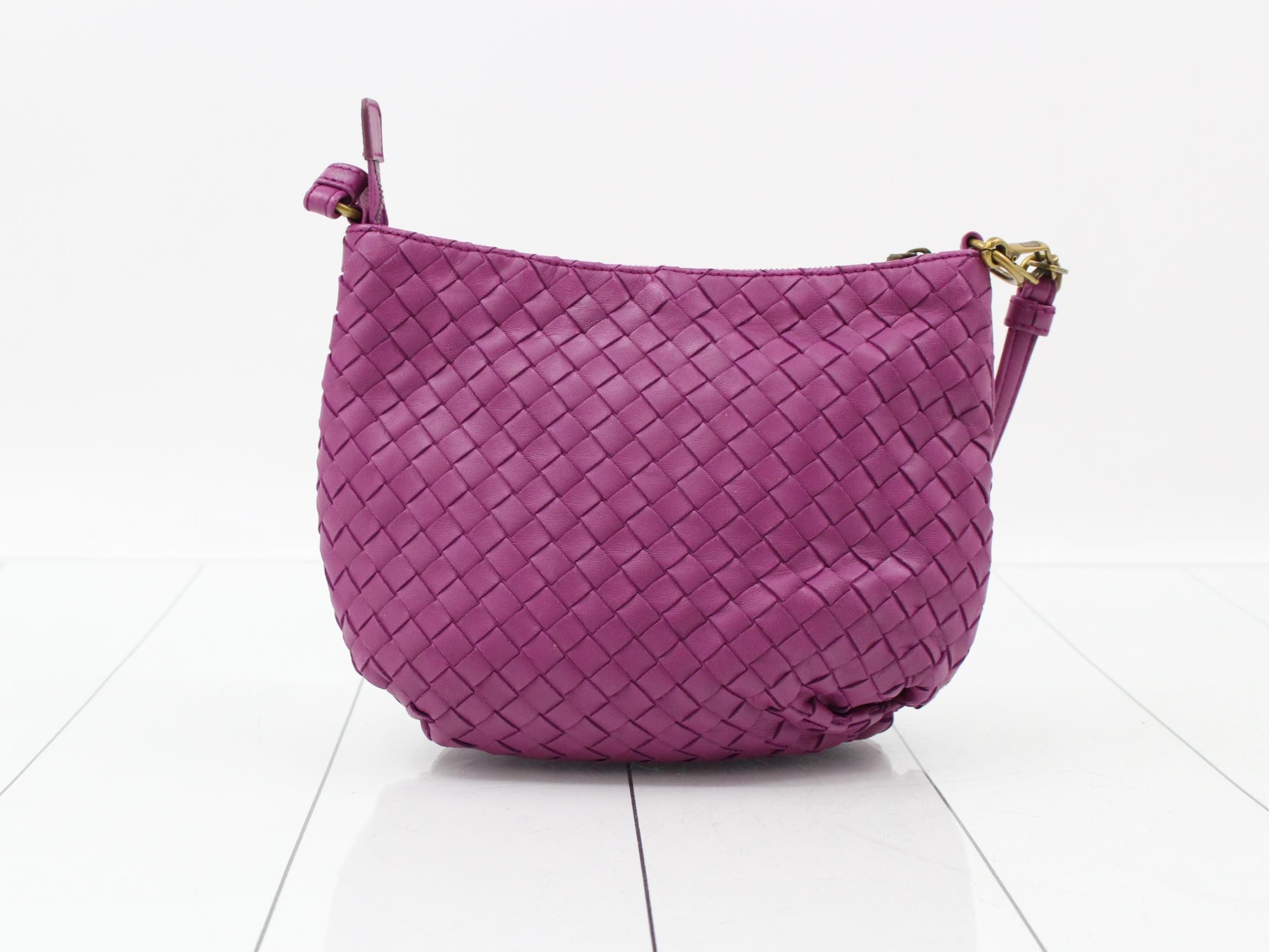 Small Nappa Intrecciato Shoulder Bag — view 2
