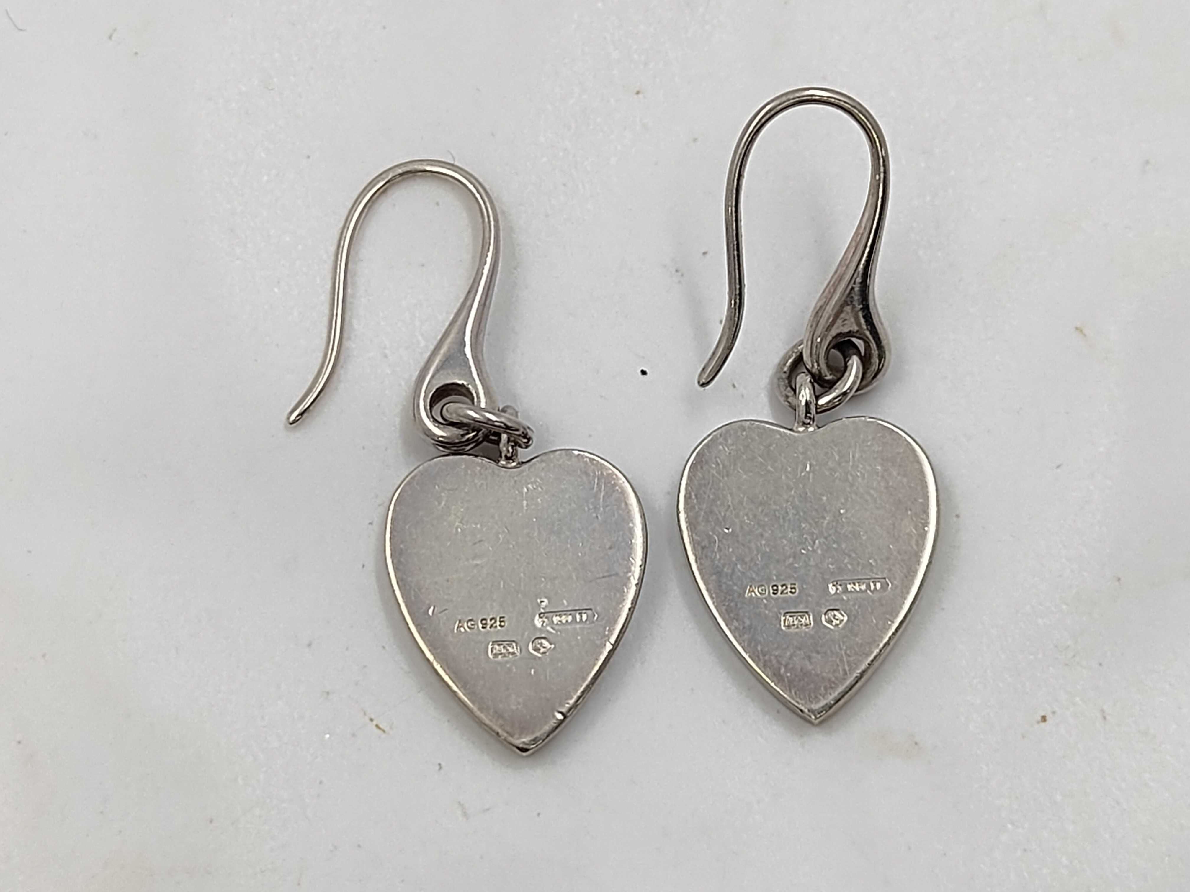 heart earrings — view 2