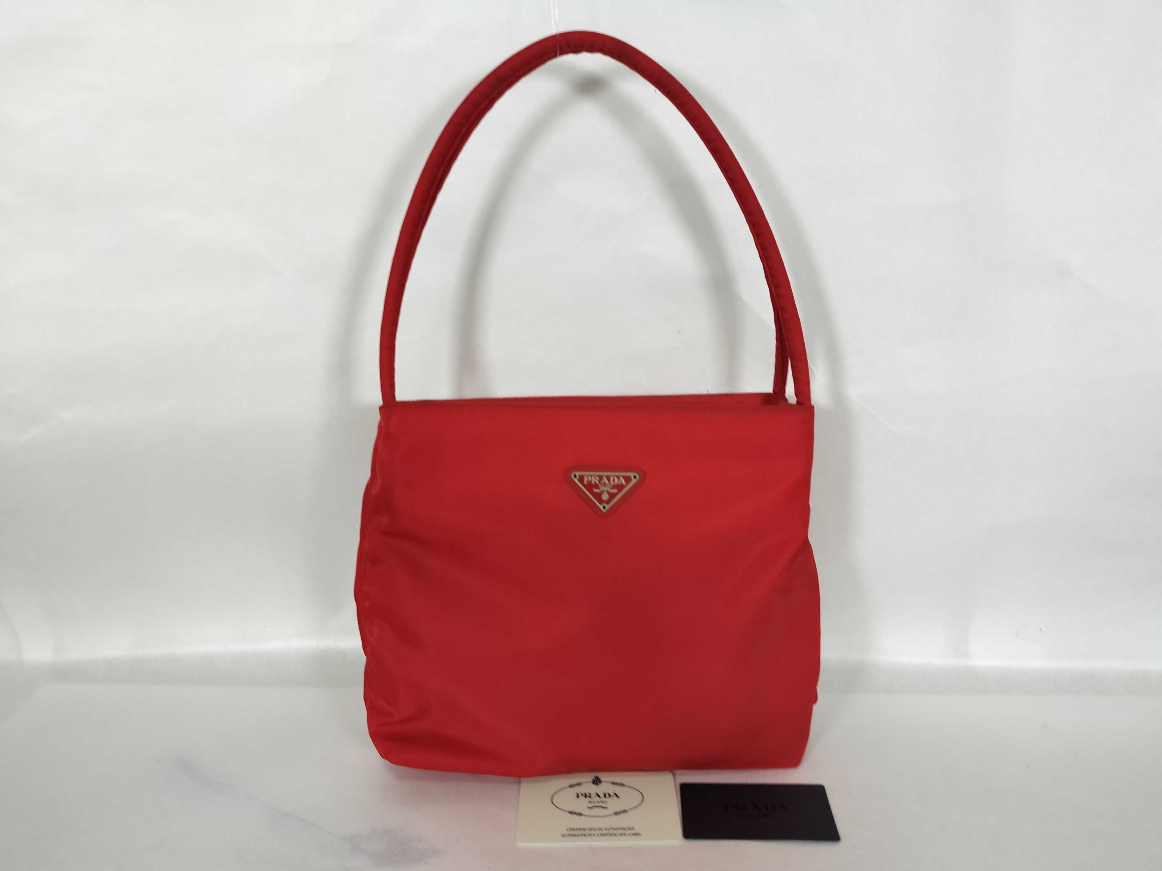 Nylon Prada Red Nylon Handbag