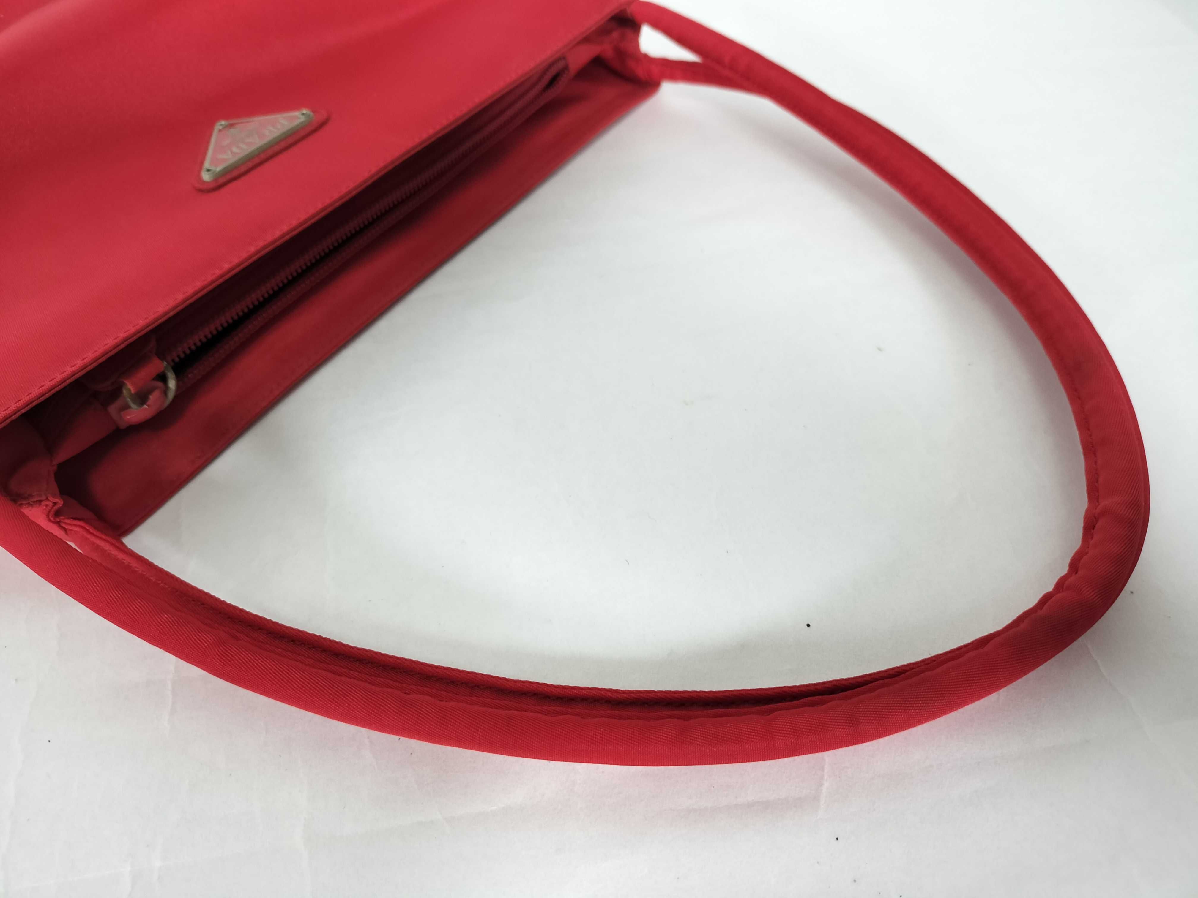 Nylon Prada Red Nylon Handbag — view 3