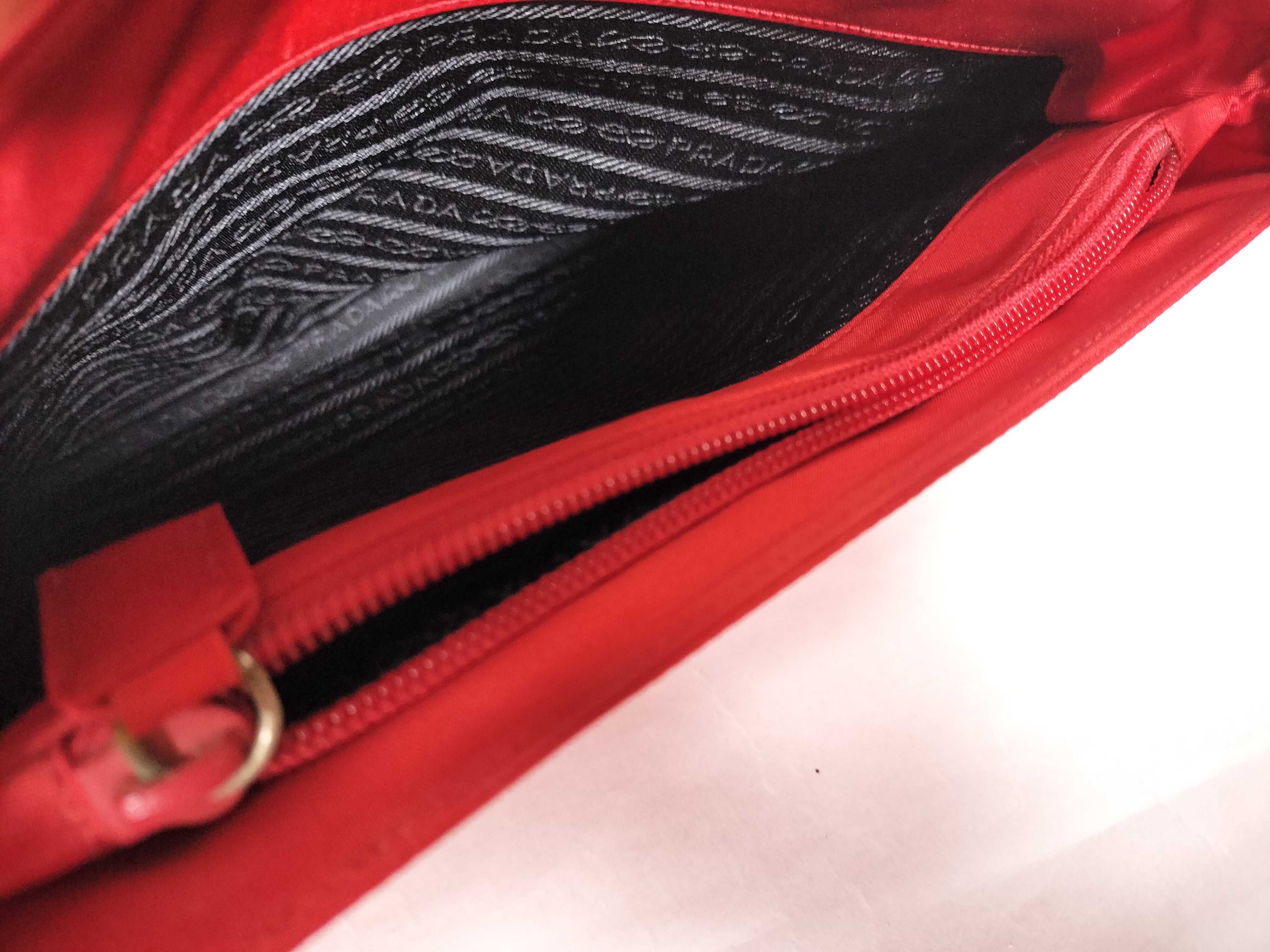 Nylon Prada Red Nylon Handbag — view 8