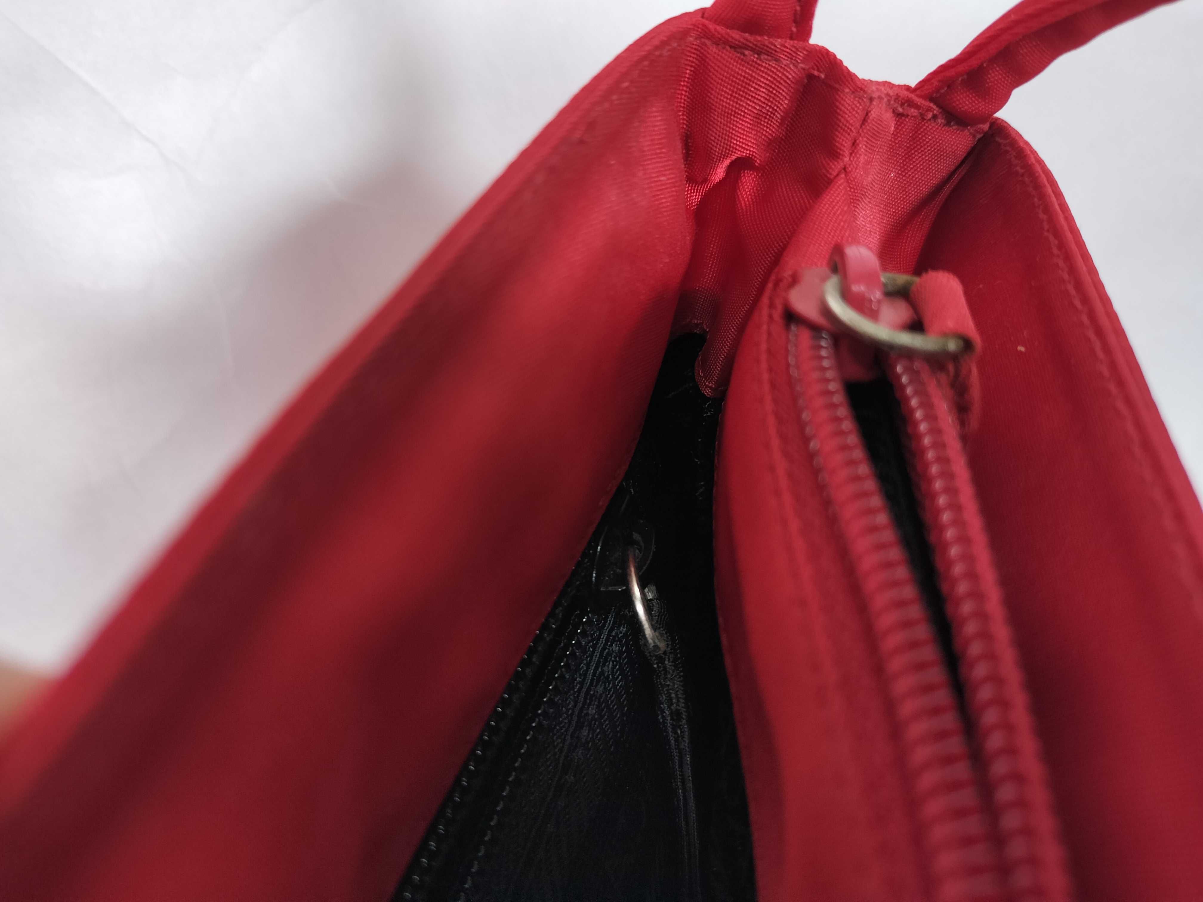 Nylon Prada Red Nylon Handbag — view 10