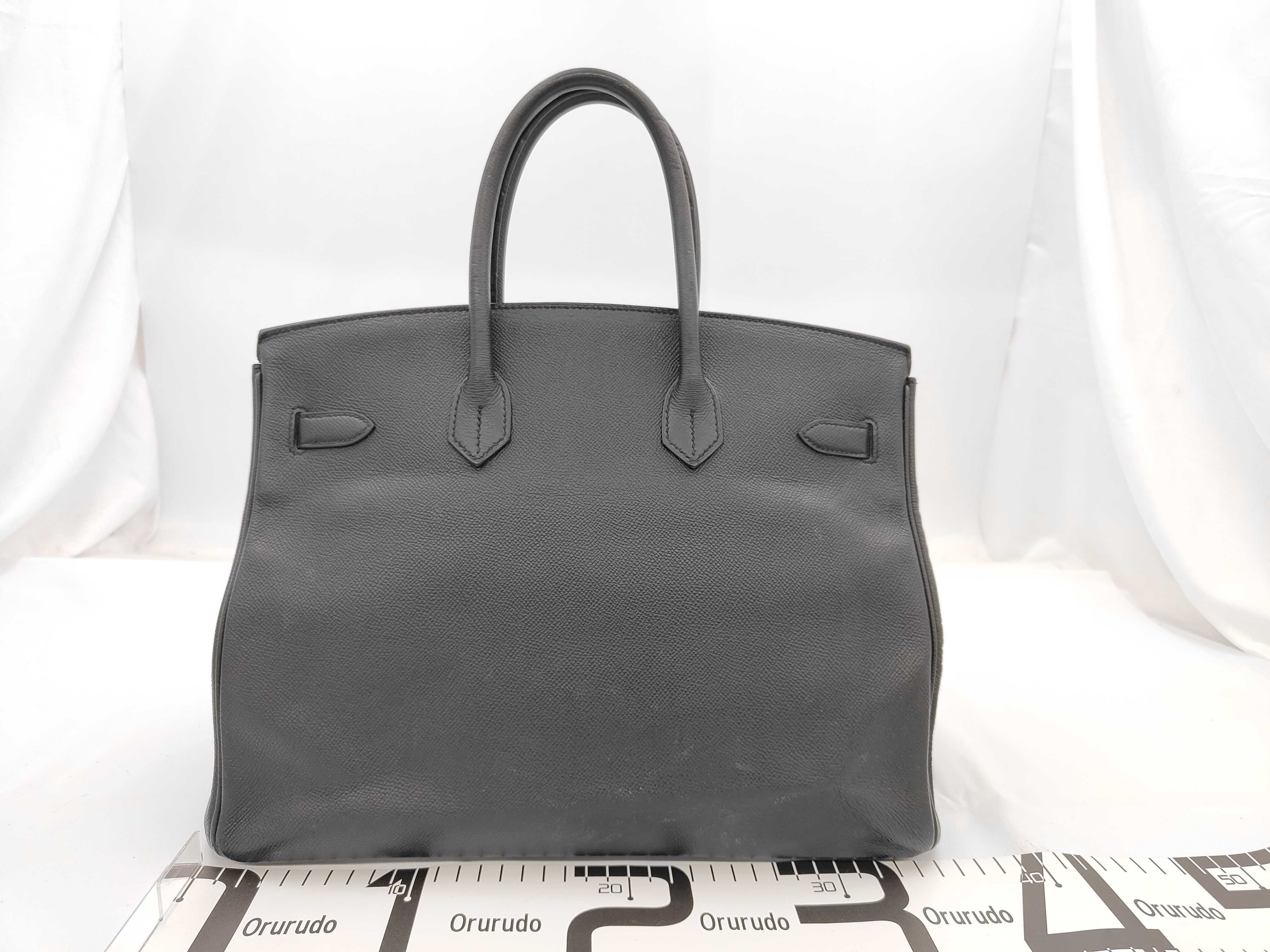 Birkin 35, Veau Epsom leather, black, gold hardware, C stamp, 2018 model year. Handbag. — view 2