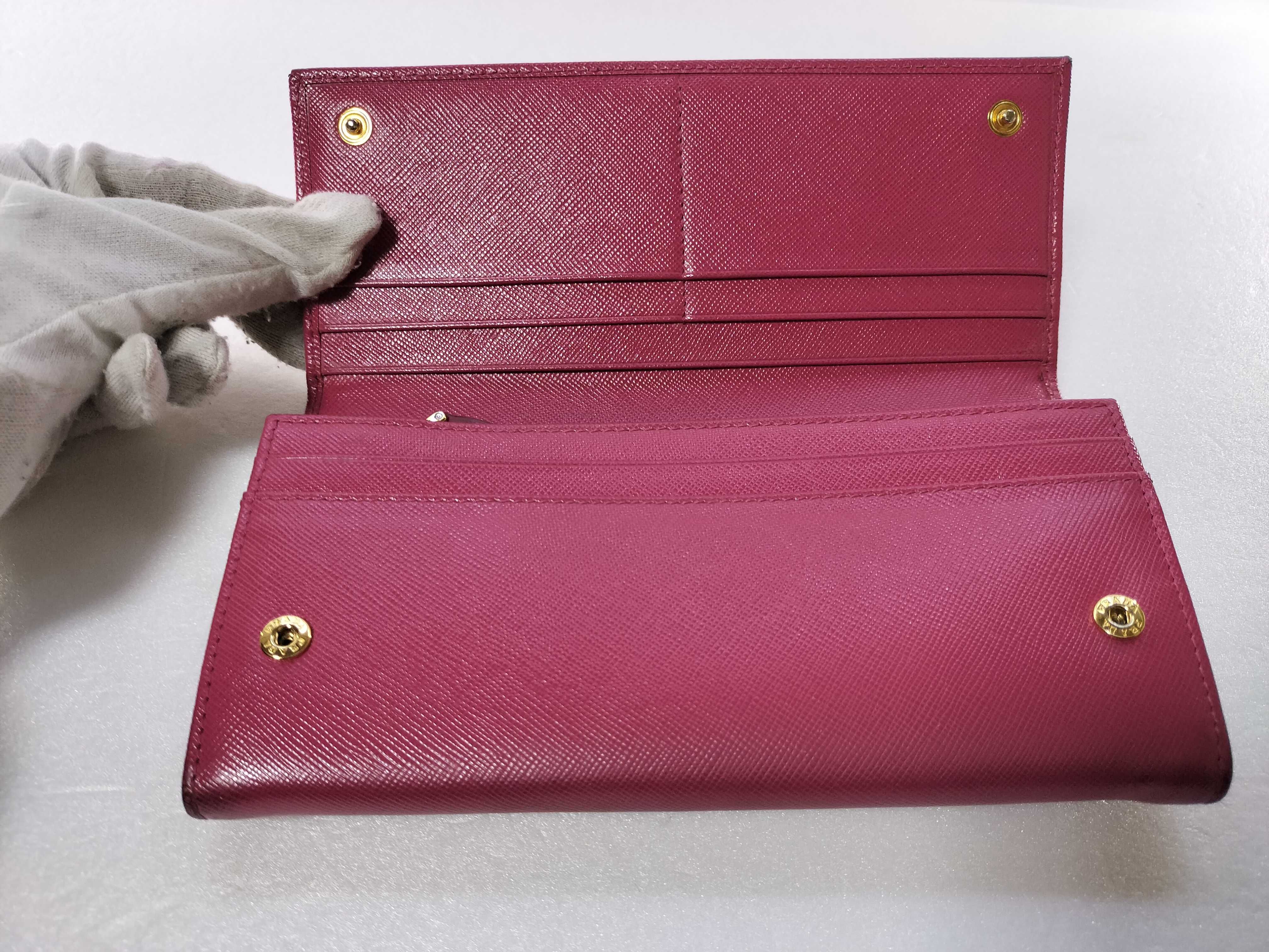 1M1132 Saffiano Leather Long Wallet — view 7