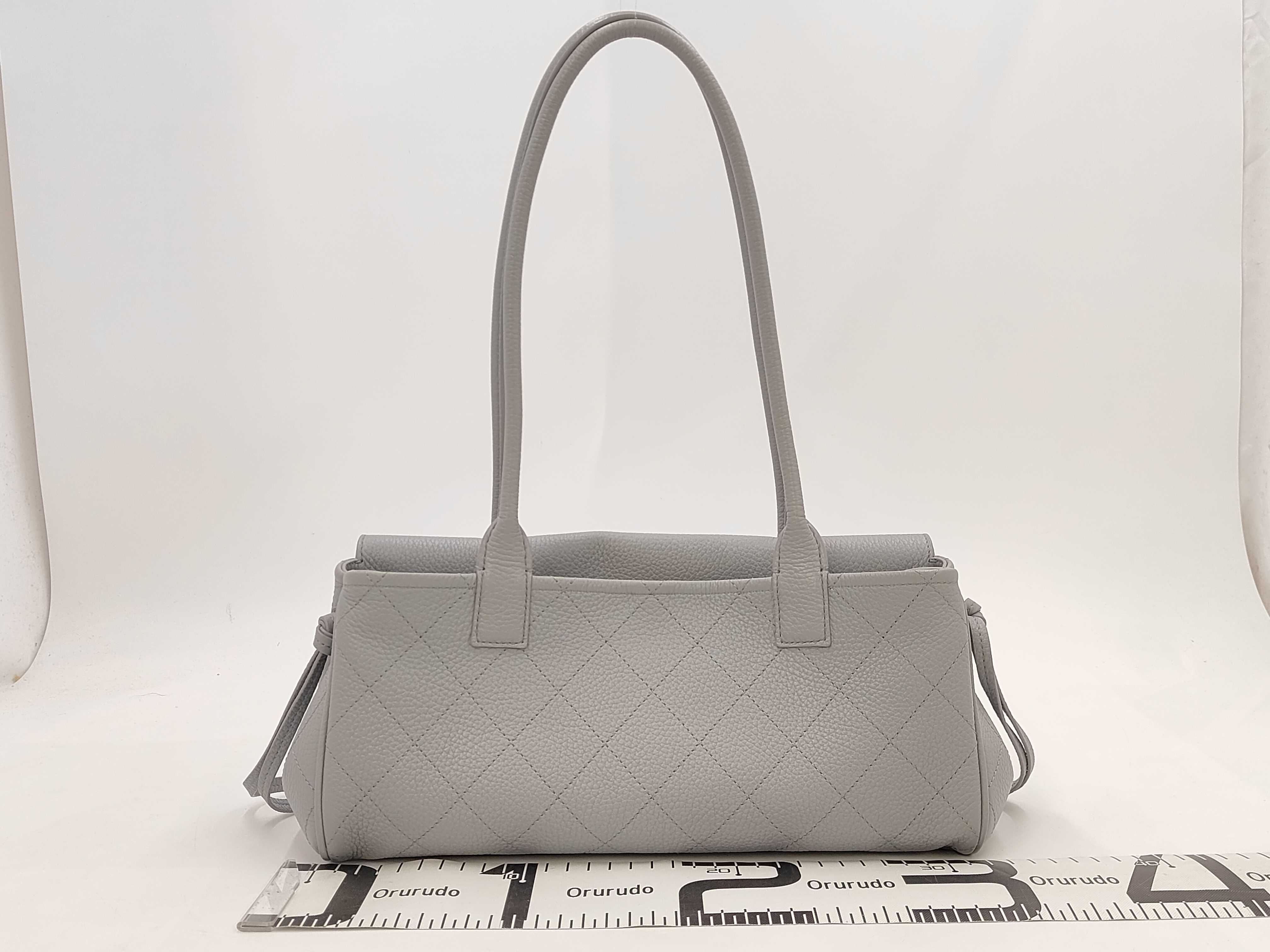 Caviar Skin Matelassé Leather Small Shopping Bag — view 2