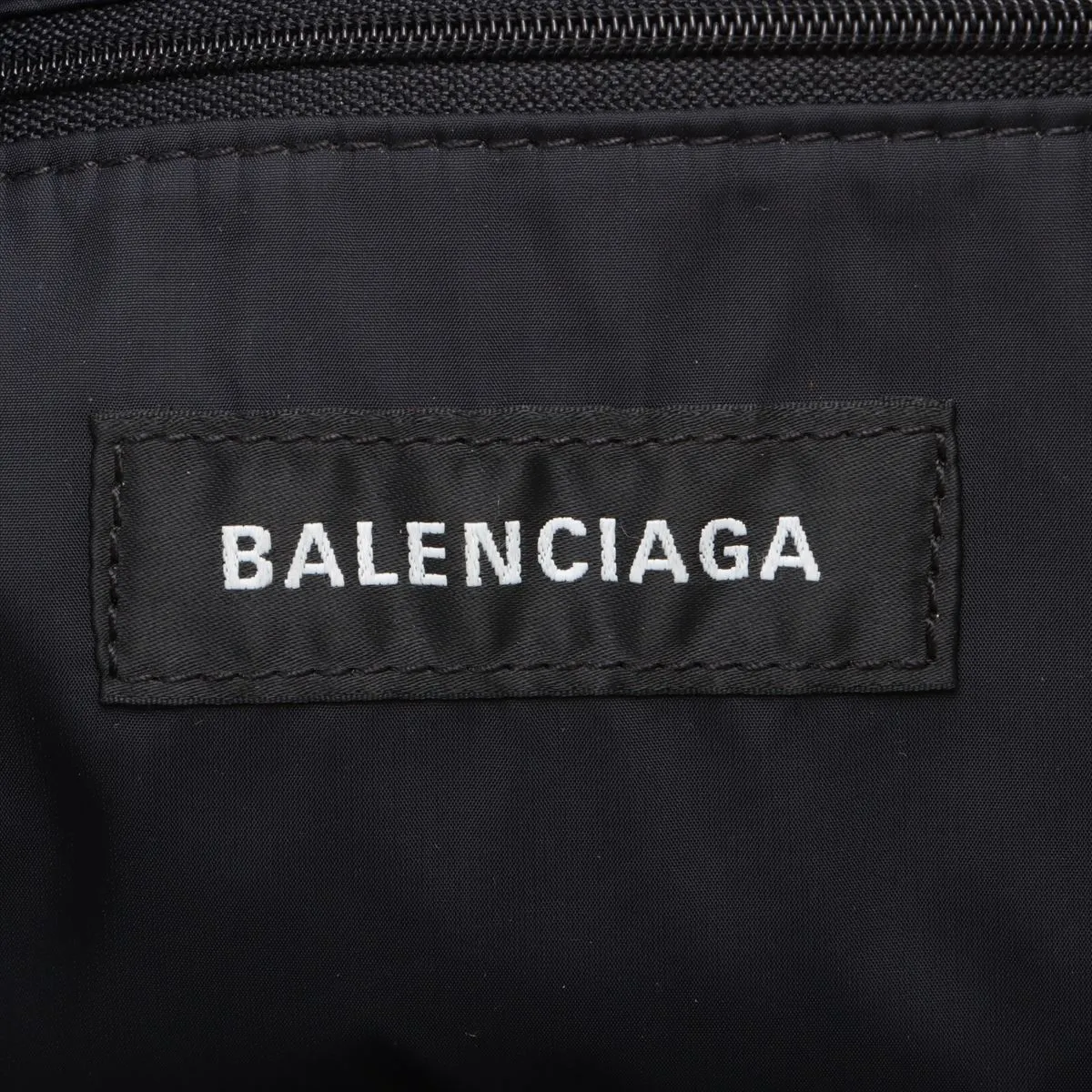 Oversized Nylon Backpack/Rucksack, Black 656061 — view 11