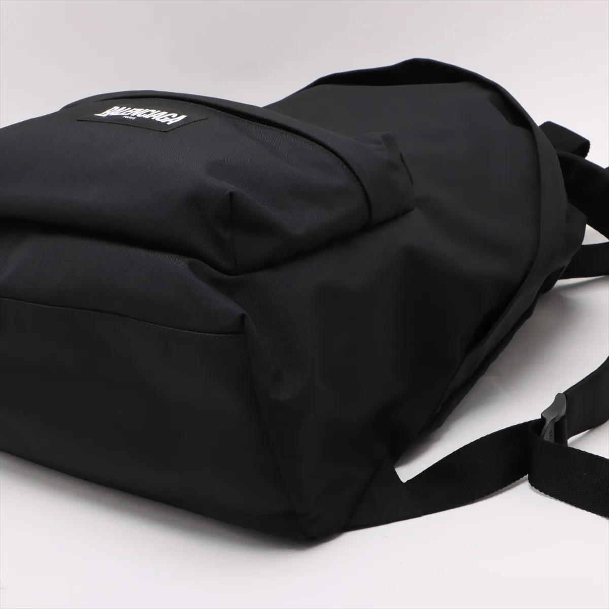 Oversized Nylon Backpack/Rucksack, Black 656061 — view 3