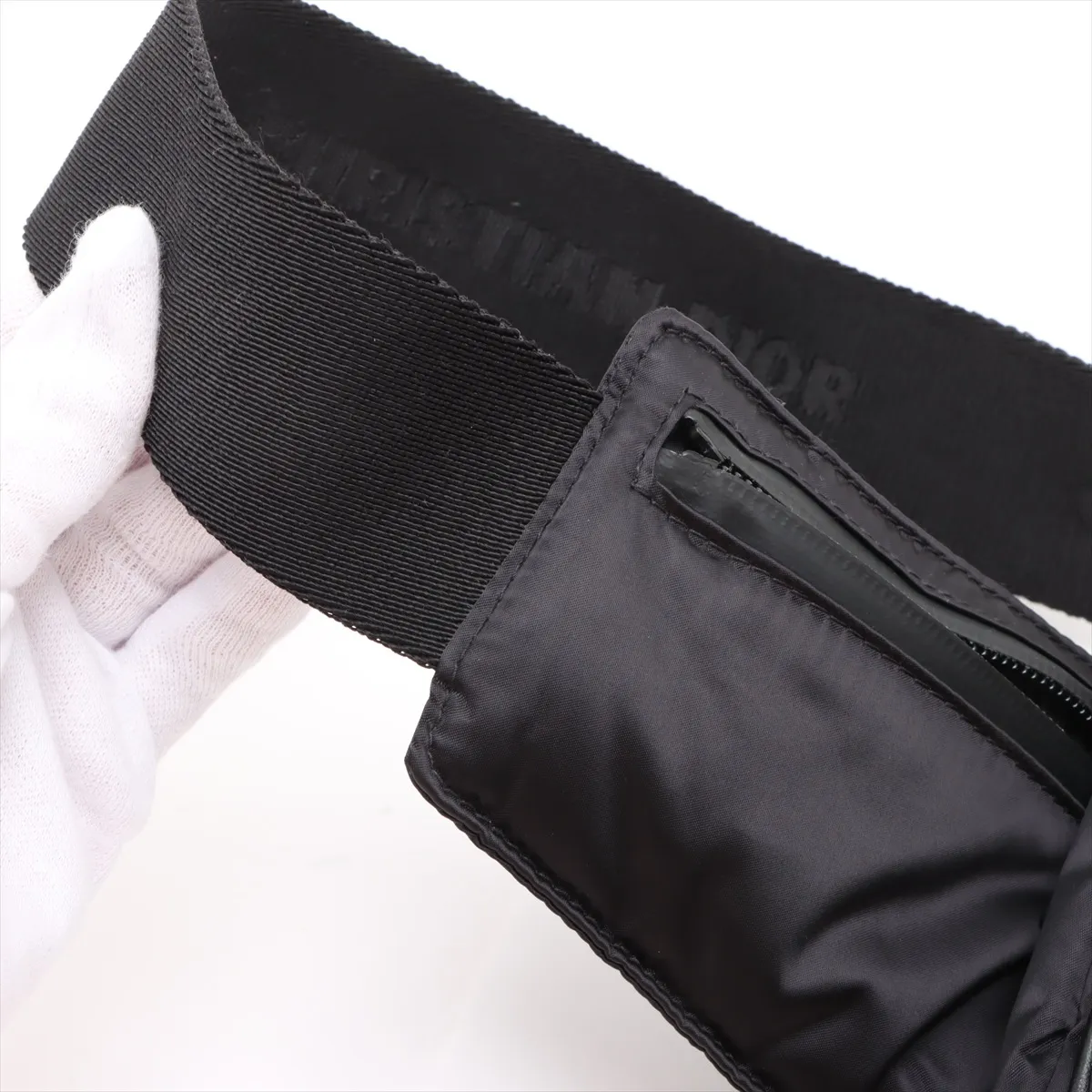 Saddle Nylon Body Bag Black — view 11