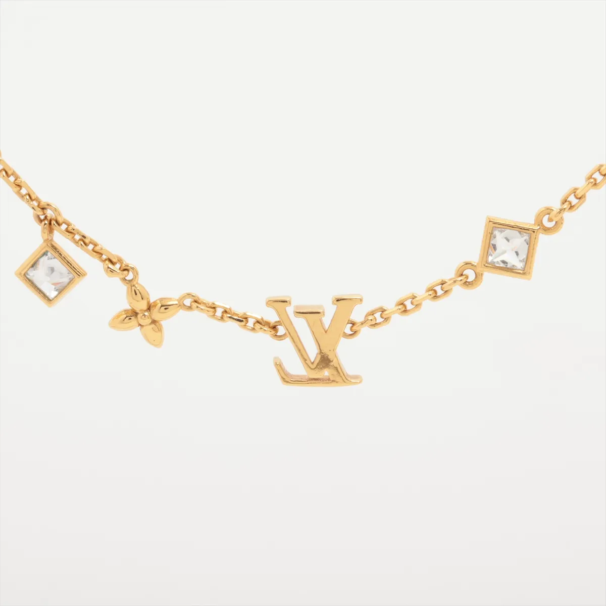 M01322 Necklace LV In the Sky VA4213 Necklace GP x Rhinestone Gold — view 3