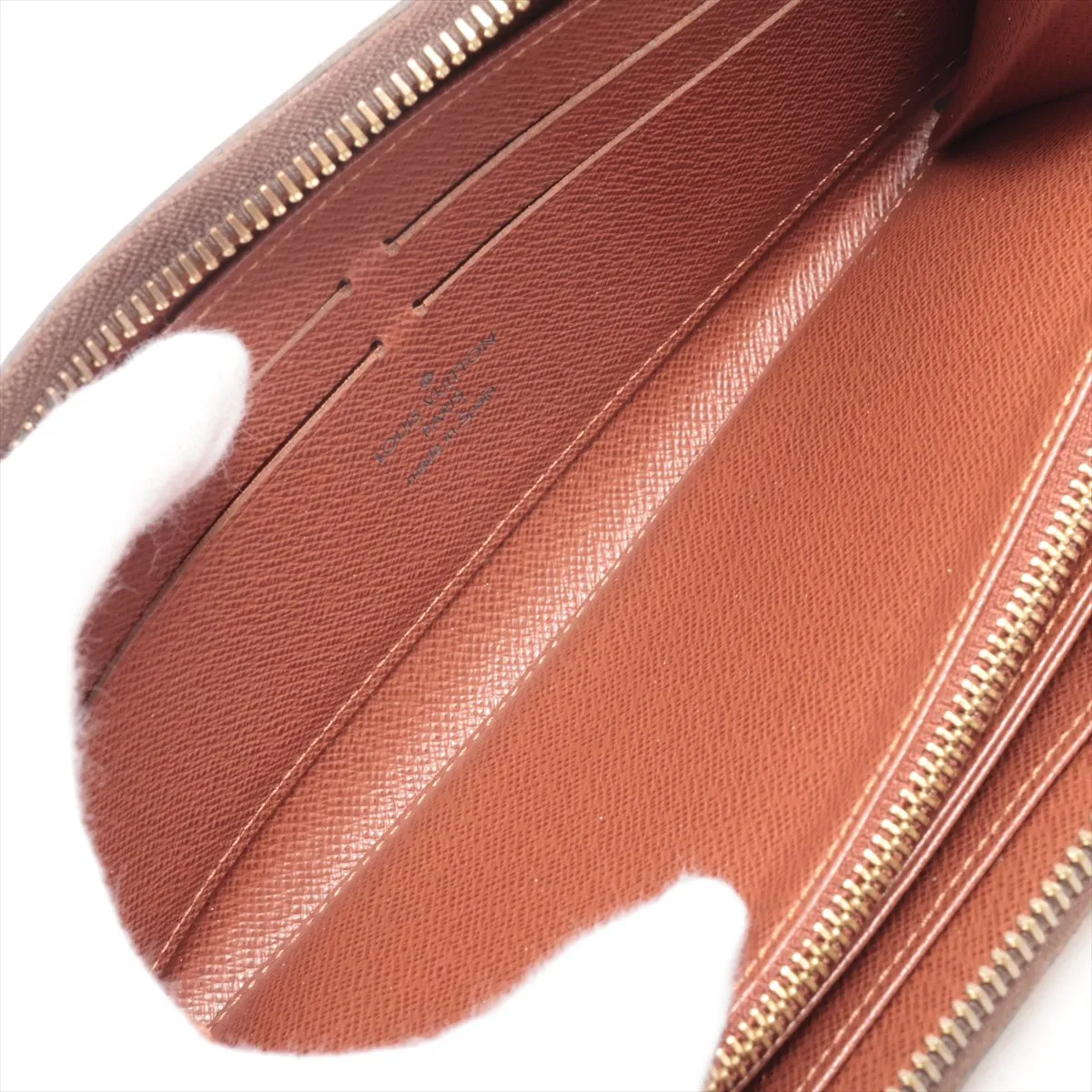 Monogram Zippy Wallet M60017 CA2122 Brown Round Zip Wallet — view 5