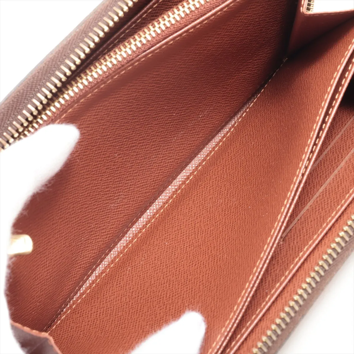 Monogram Zippy Wallet M60017 CA2122 Brown Round Zip Wallet — view 6