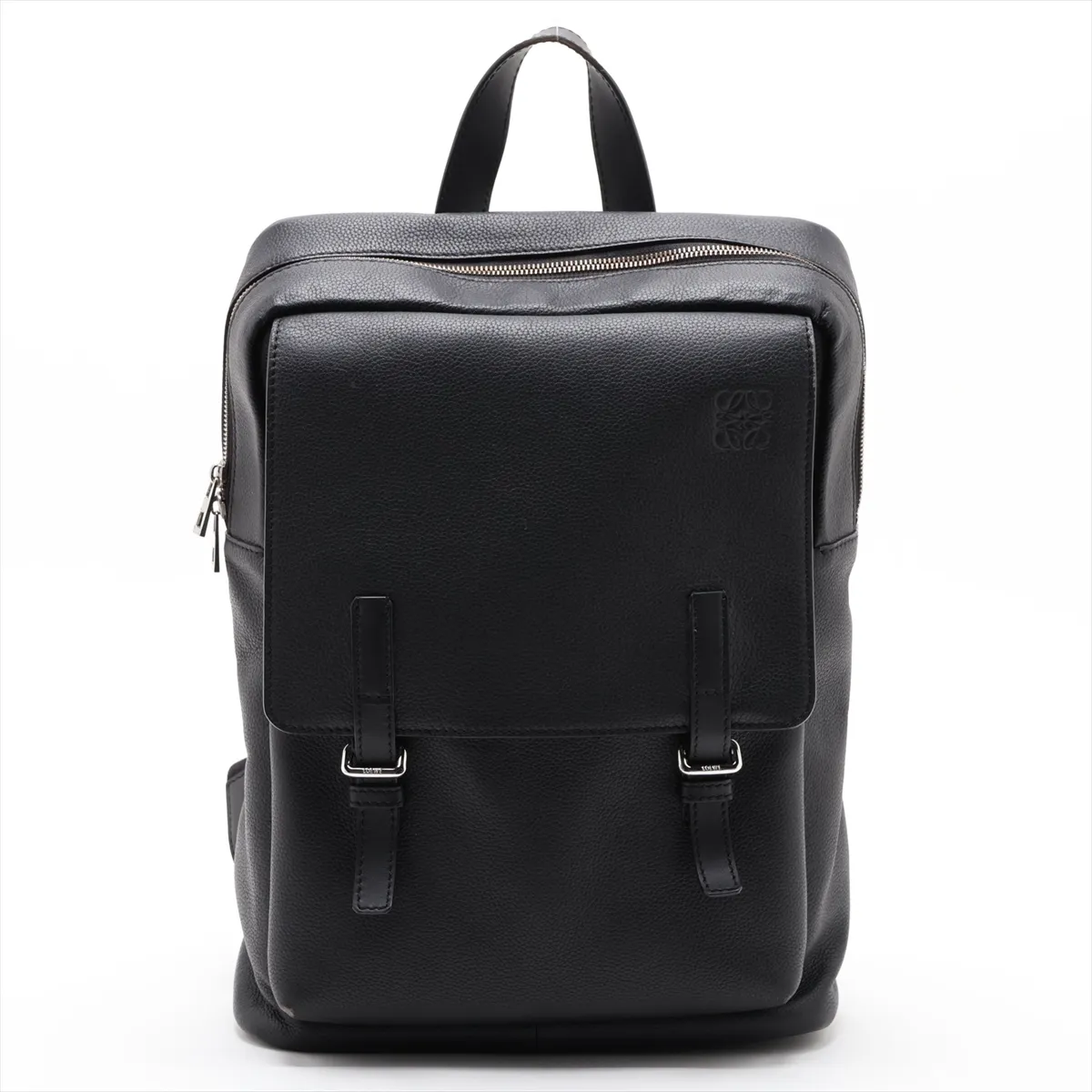 Military Leather Backpack/Rucksack, Black