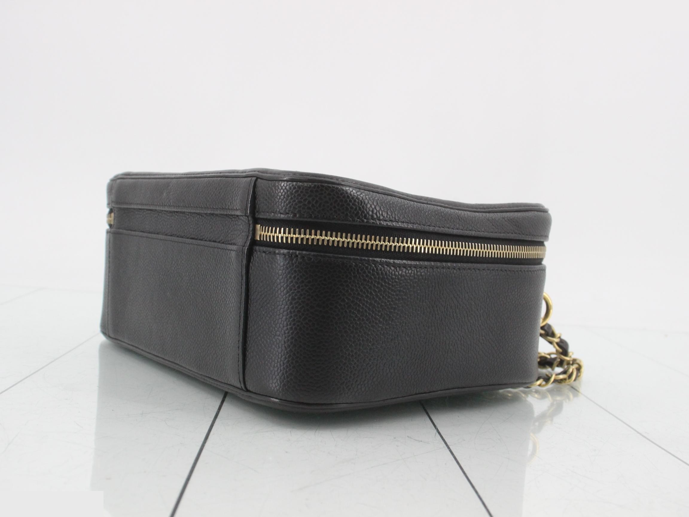 CC Filigree Caviar 2-Way Chain Shoulder Bag Seal — view 6