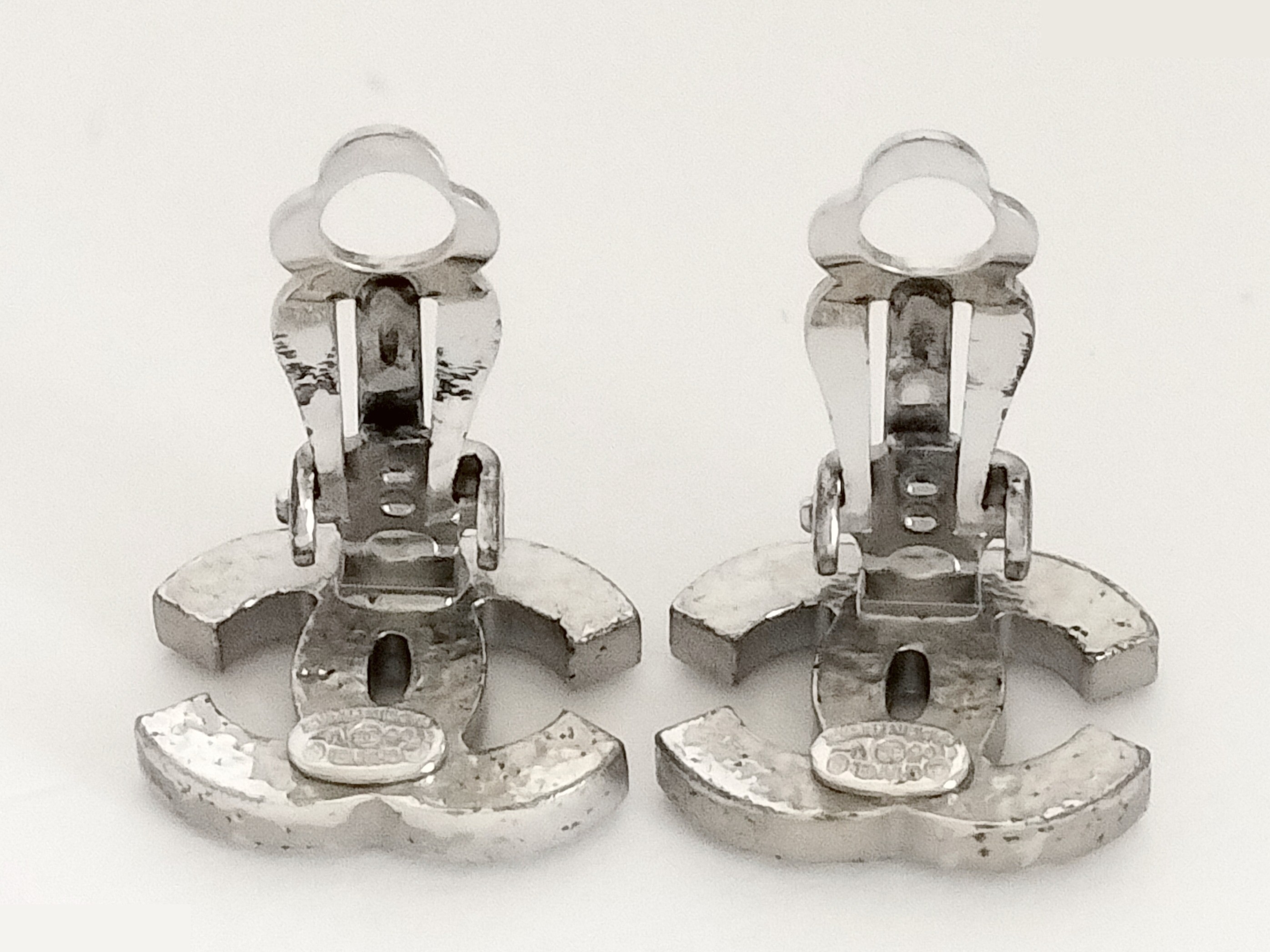 Coco Rhinestone Silver Earrings 06V — view 3
