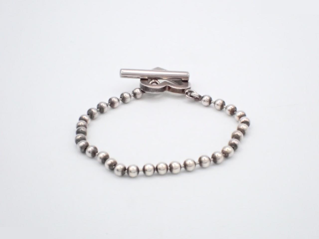 Heart Ball Chain Bracelet, SV925, 13.1g, Wrist Circumference Approx. 17cm — view 2