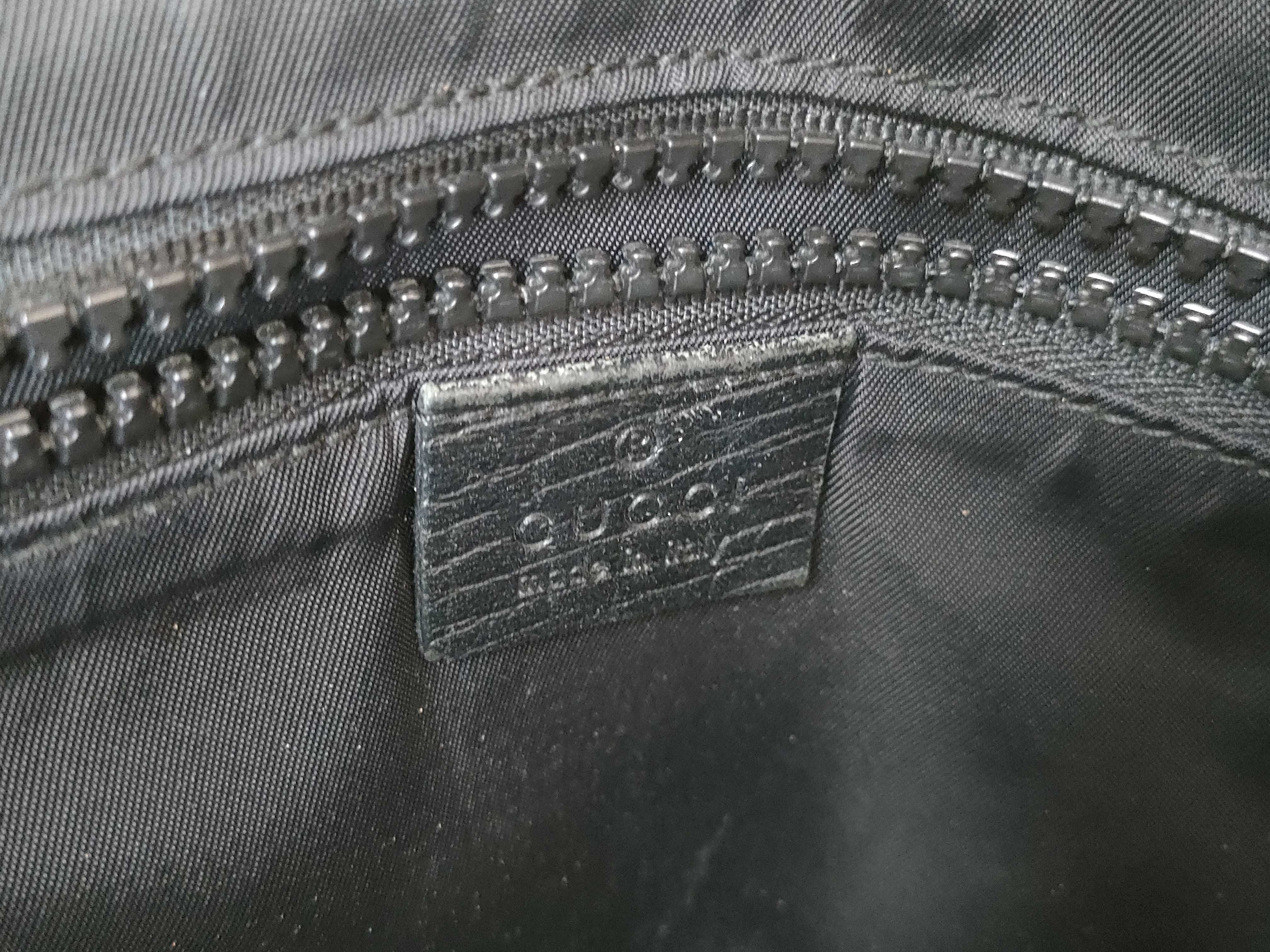 GG Supreme Shoulder Bag, Black PVC, 162907 — view 12