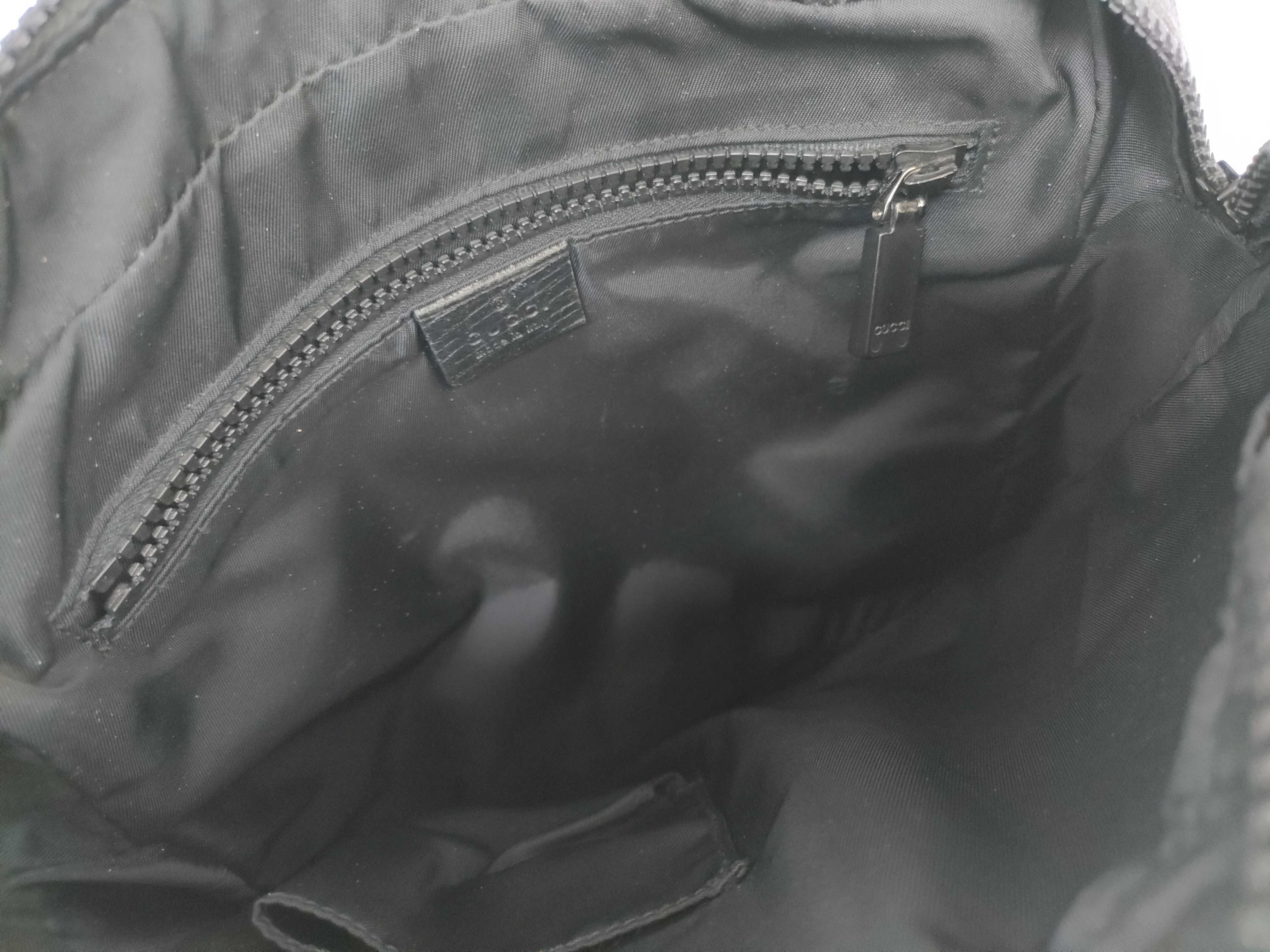 GG Supreme Shoulder Bag, Black PVC, 162907 — view 9