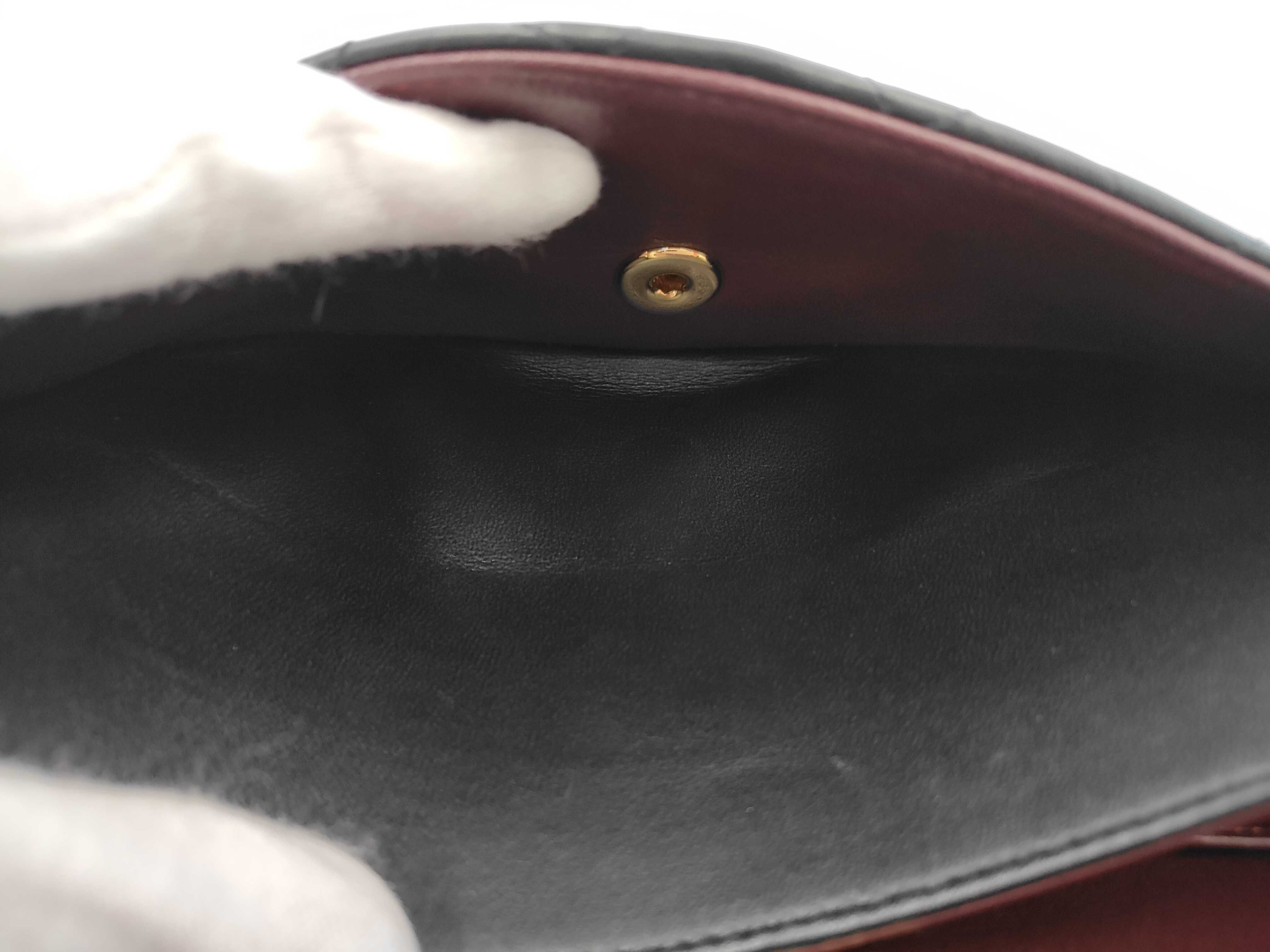Matelassé 25 Double Flap Double Chain Black Lambskin Shoulder Bag — view 11