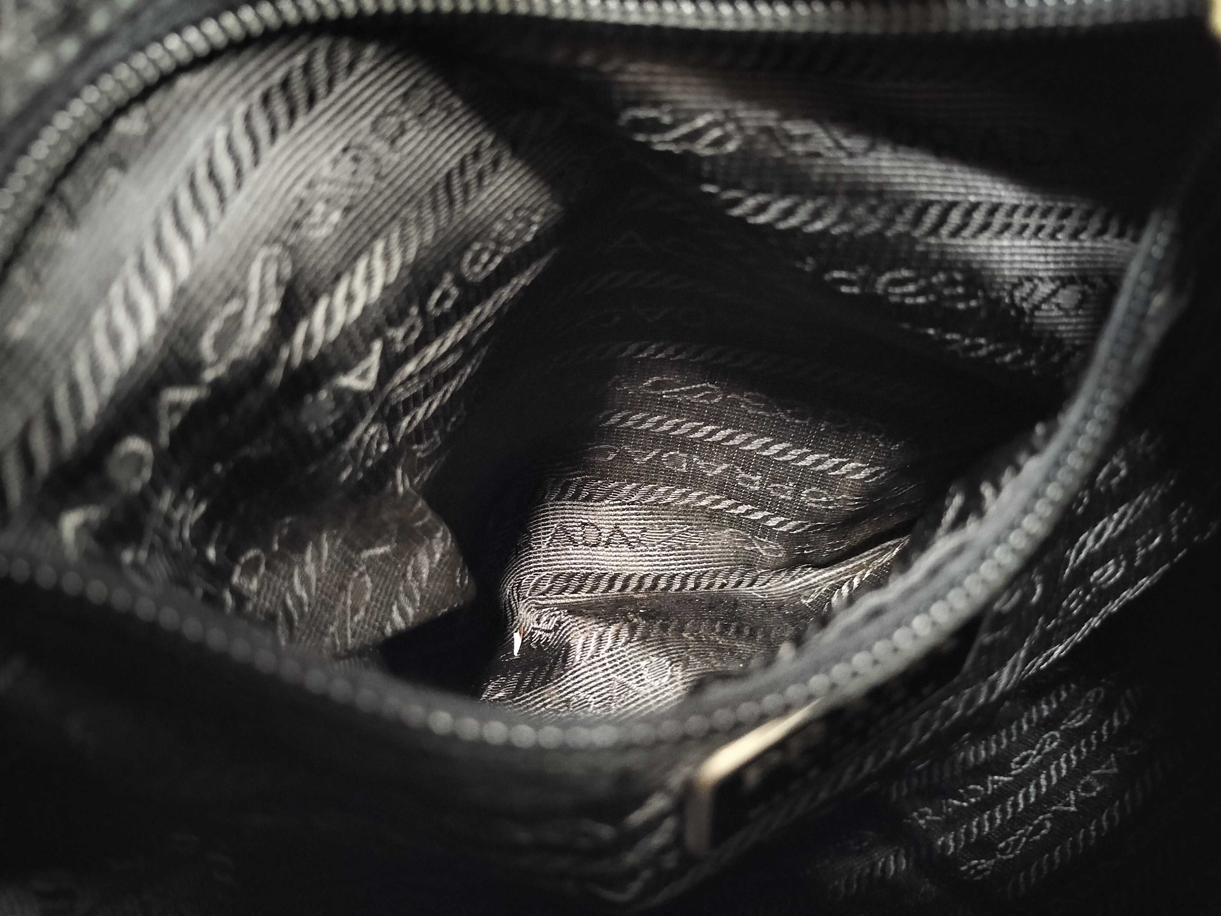 nylon backpack, khaki, triangular logo. — view 11