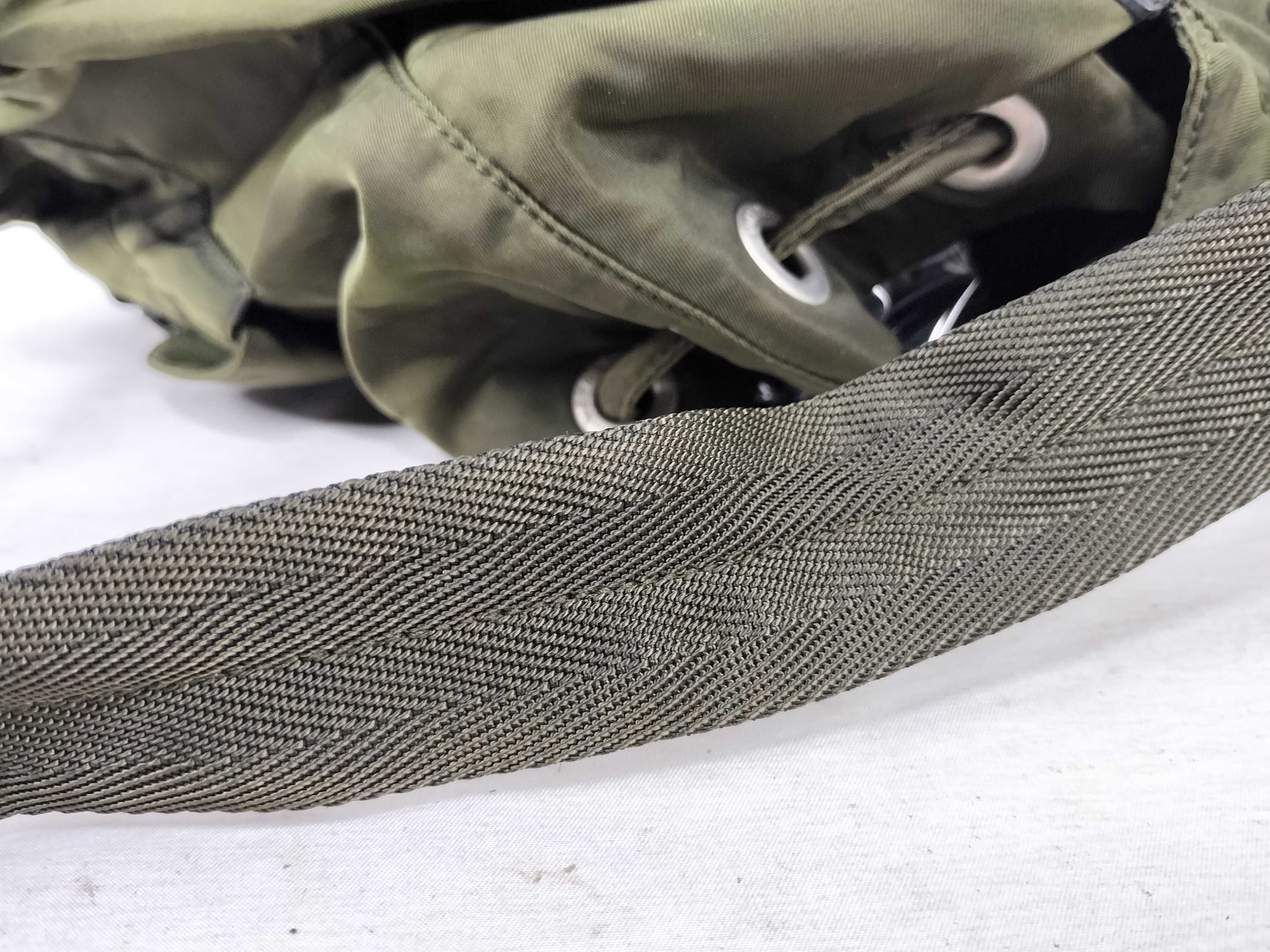 nylon backpack, khaki, triangular logo. — view 4