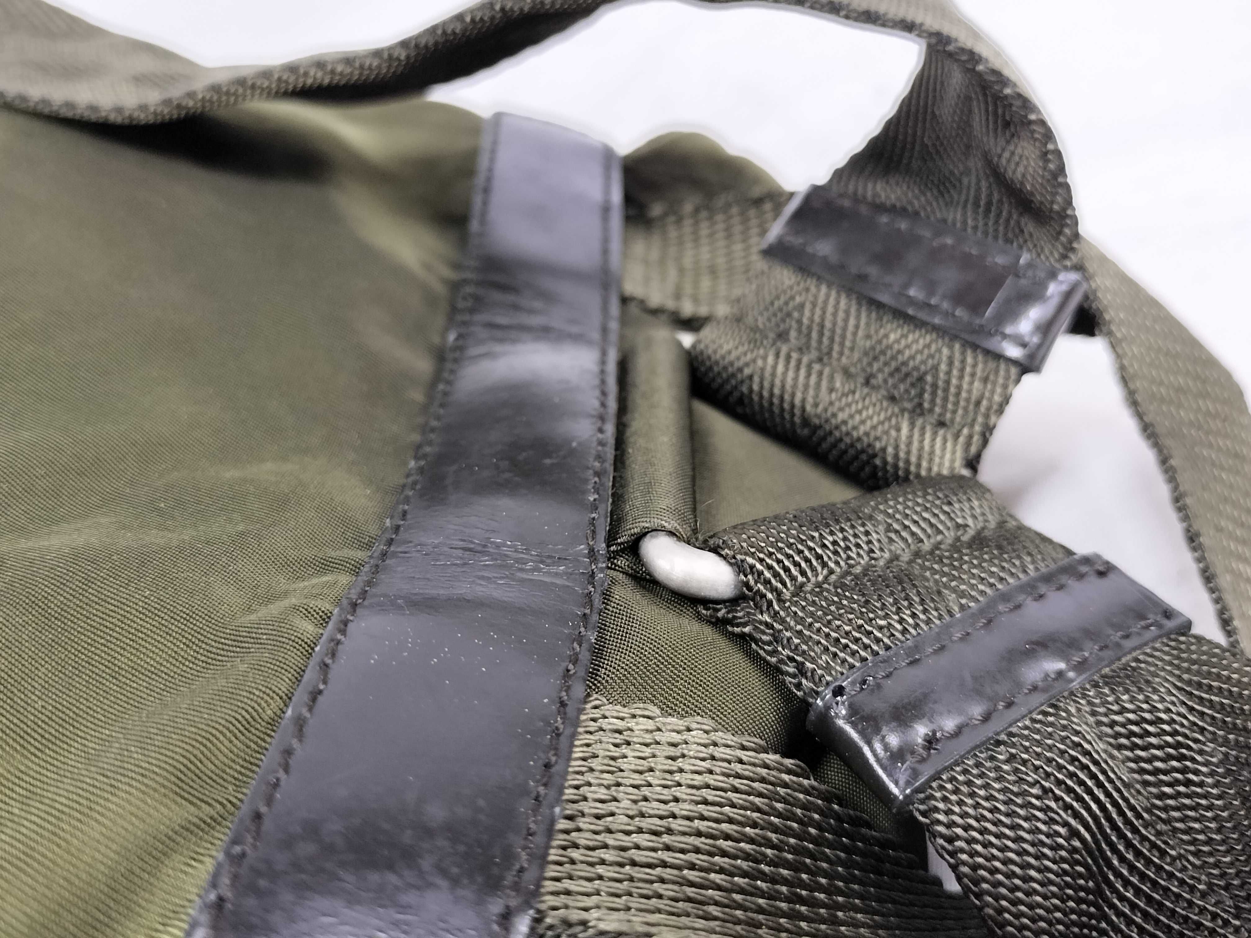 nylon backpack, khaki, triangular logo. — view 5