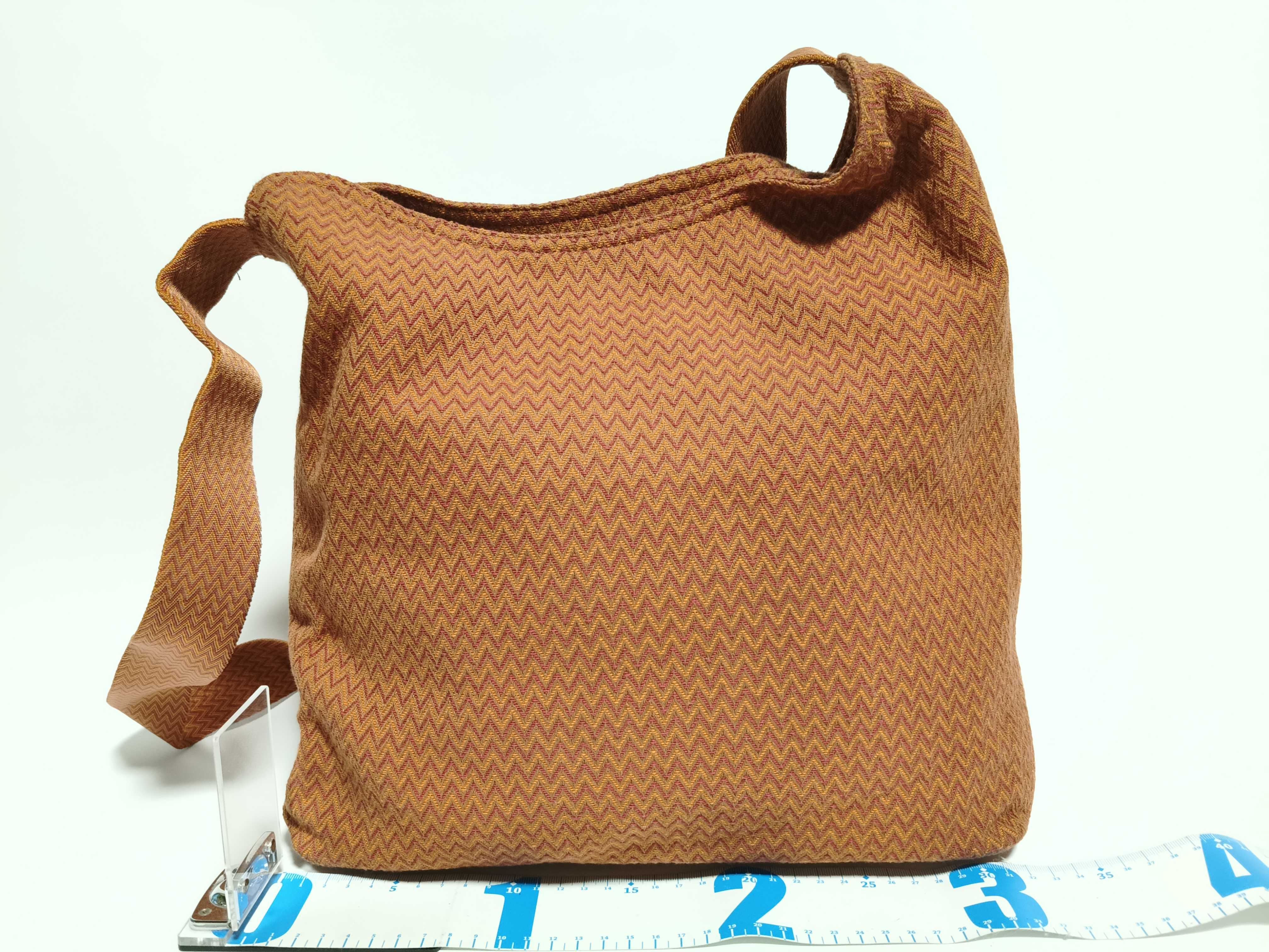 Sac des Pansage Chevron x Cotton Orange Shoulder Bag — view 2
