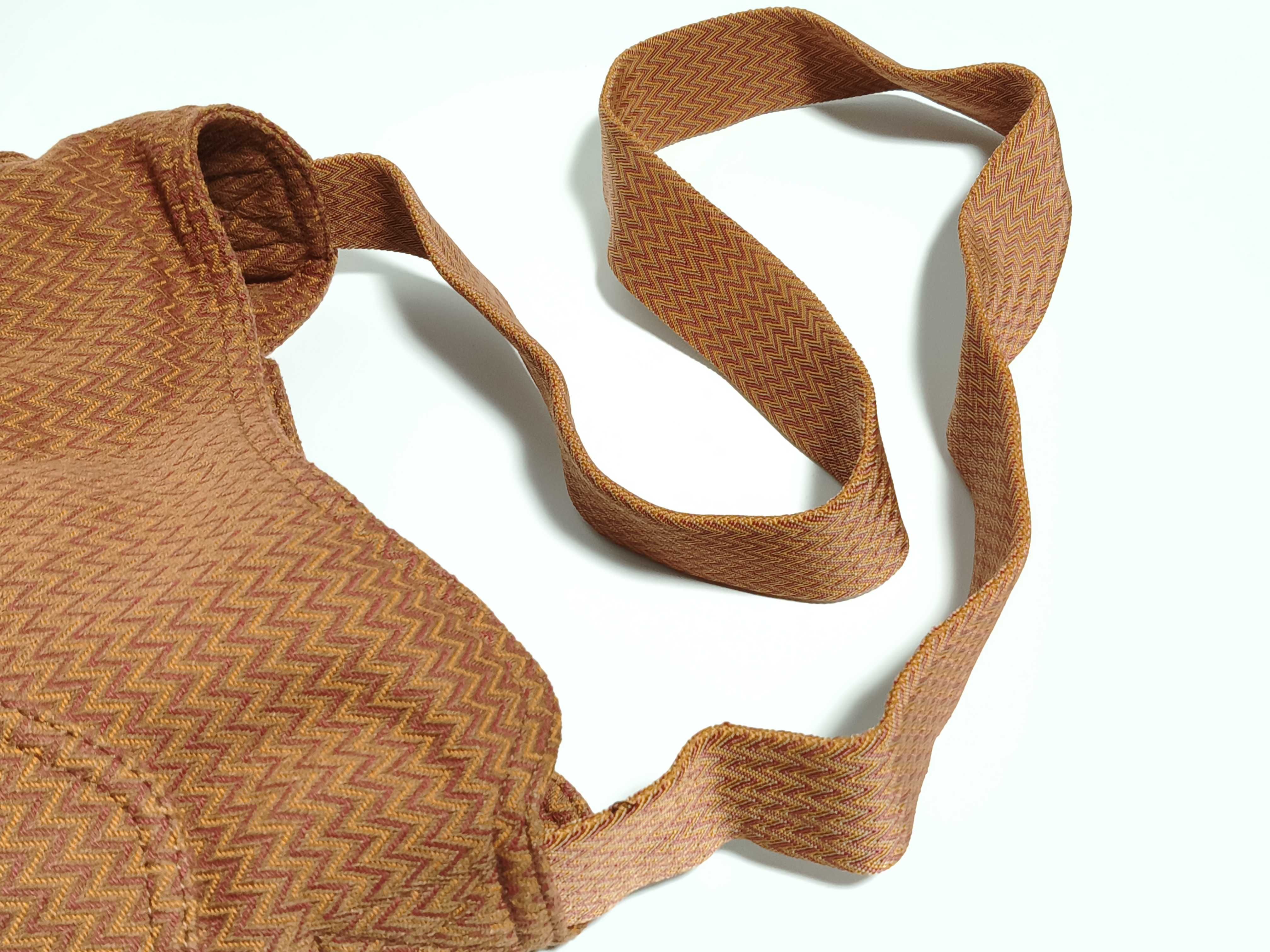 Sac des Pansage Chevron x Cotton Orange Shoulder Bag — view 3