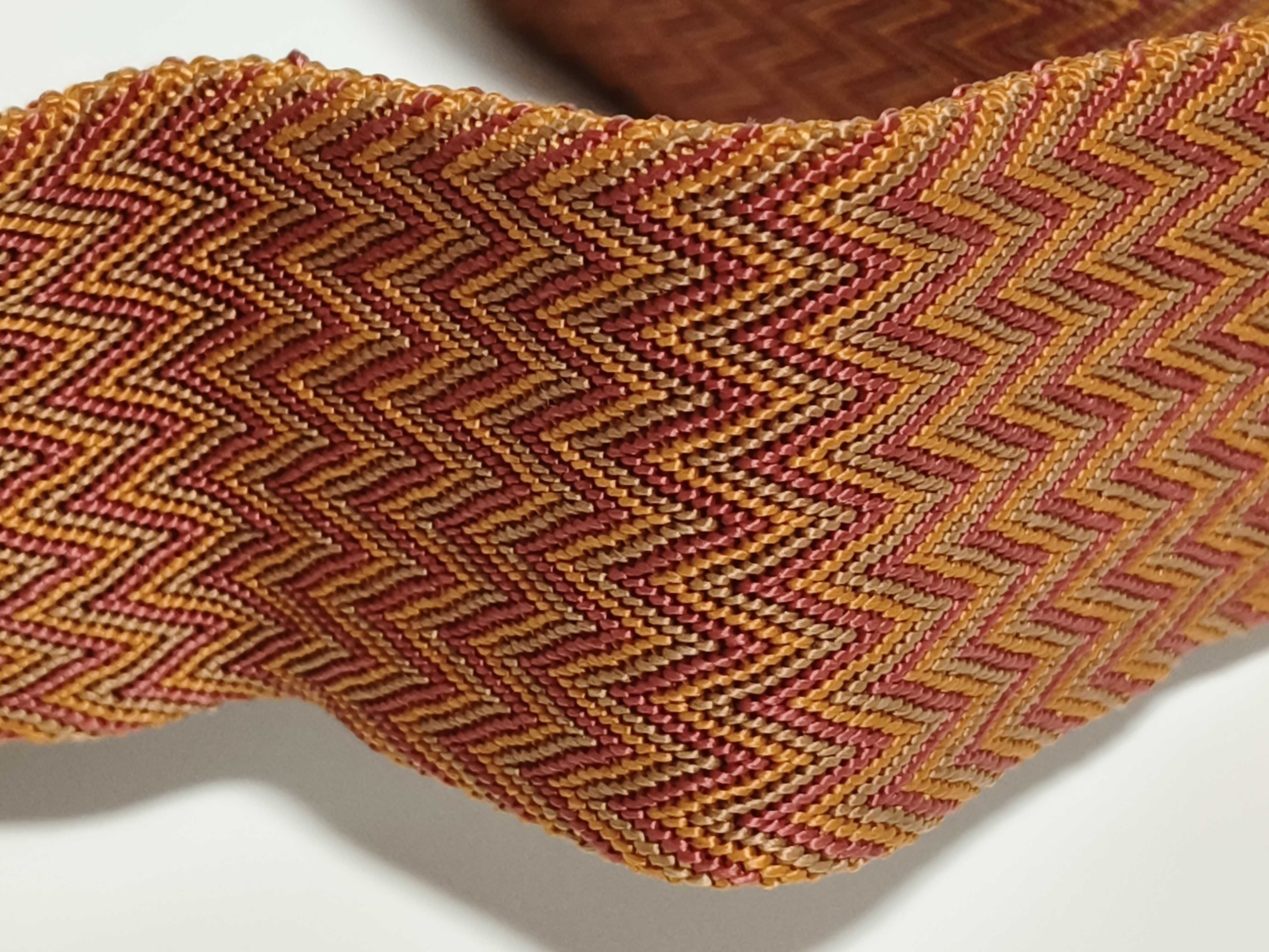 Sac des Pansage Chevron x Cotton Orange Shoulder Bag — view 4