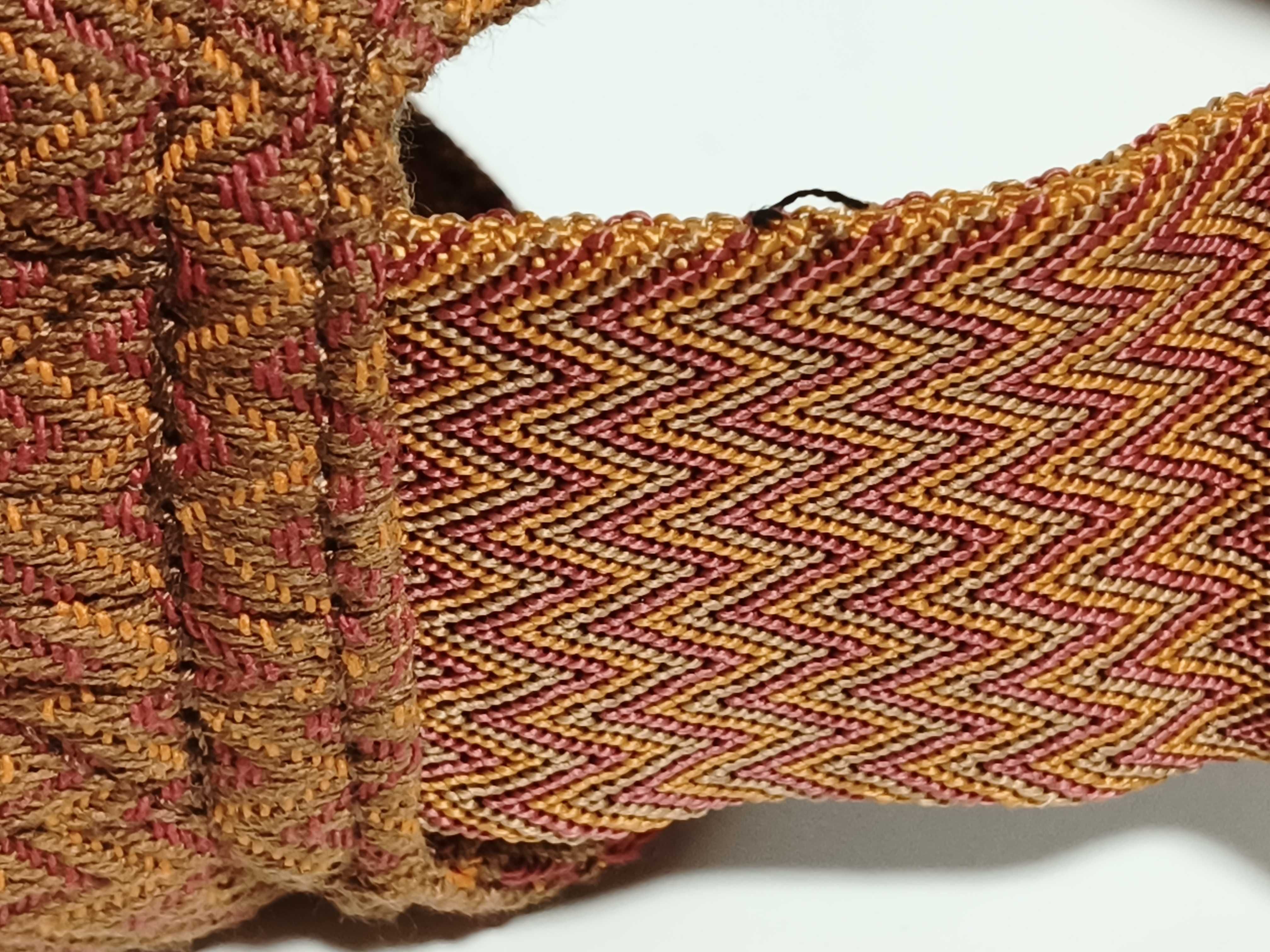 Sac des Pansage Chevron x Cotton Orange Shoulder Bag — view 5