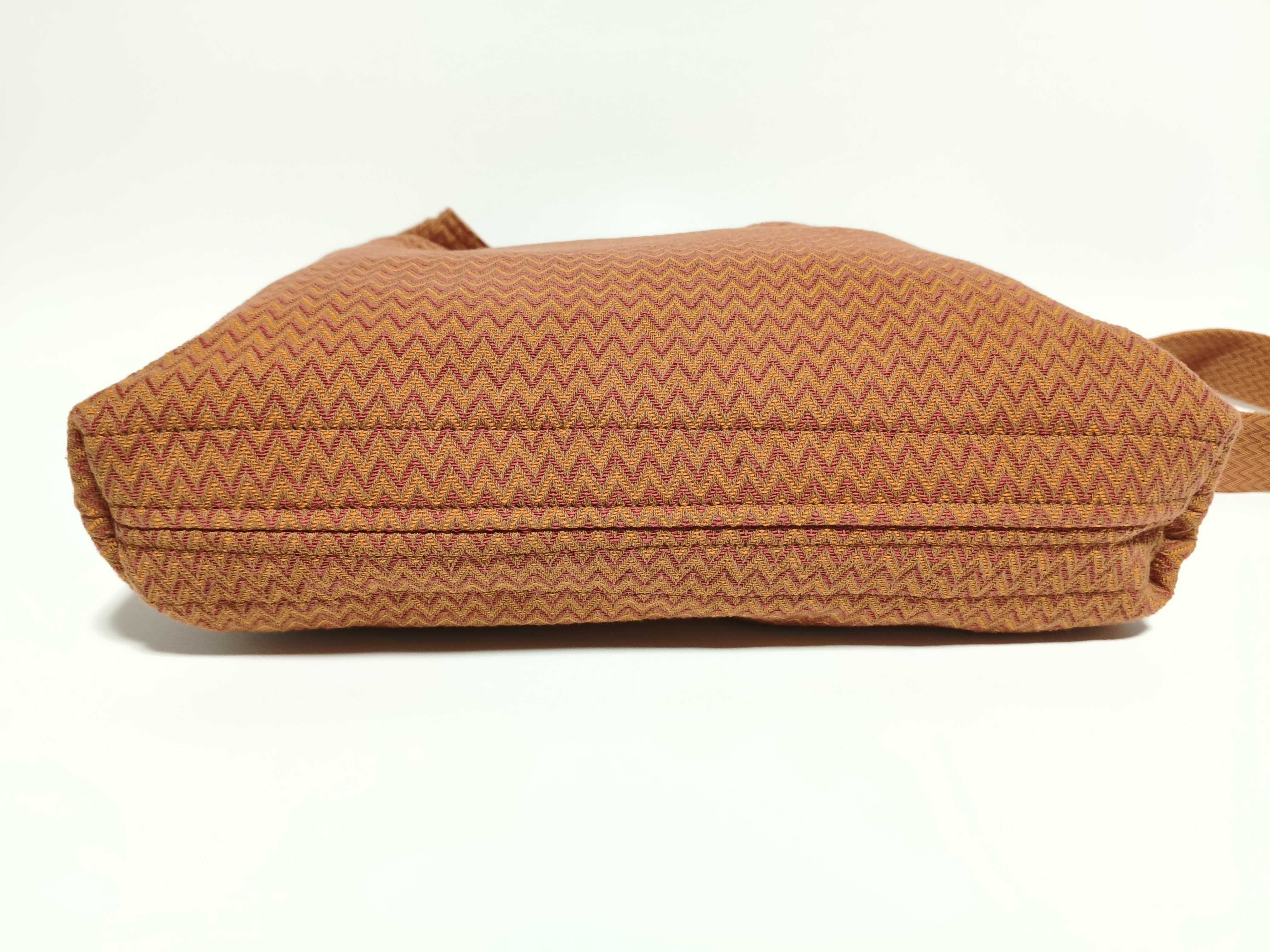 Sac des Pansage Chevron x Cotton Orange Shoulder Bag — view 7