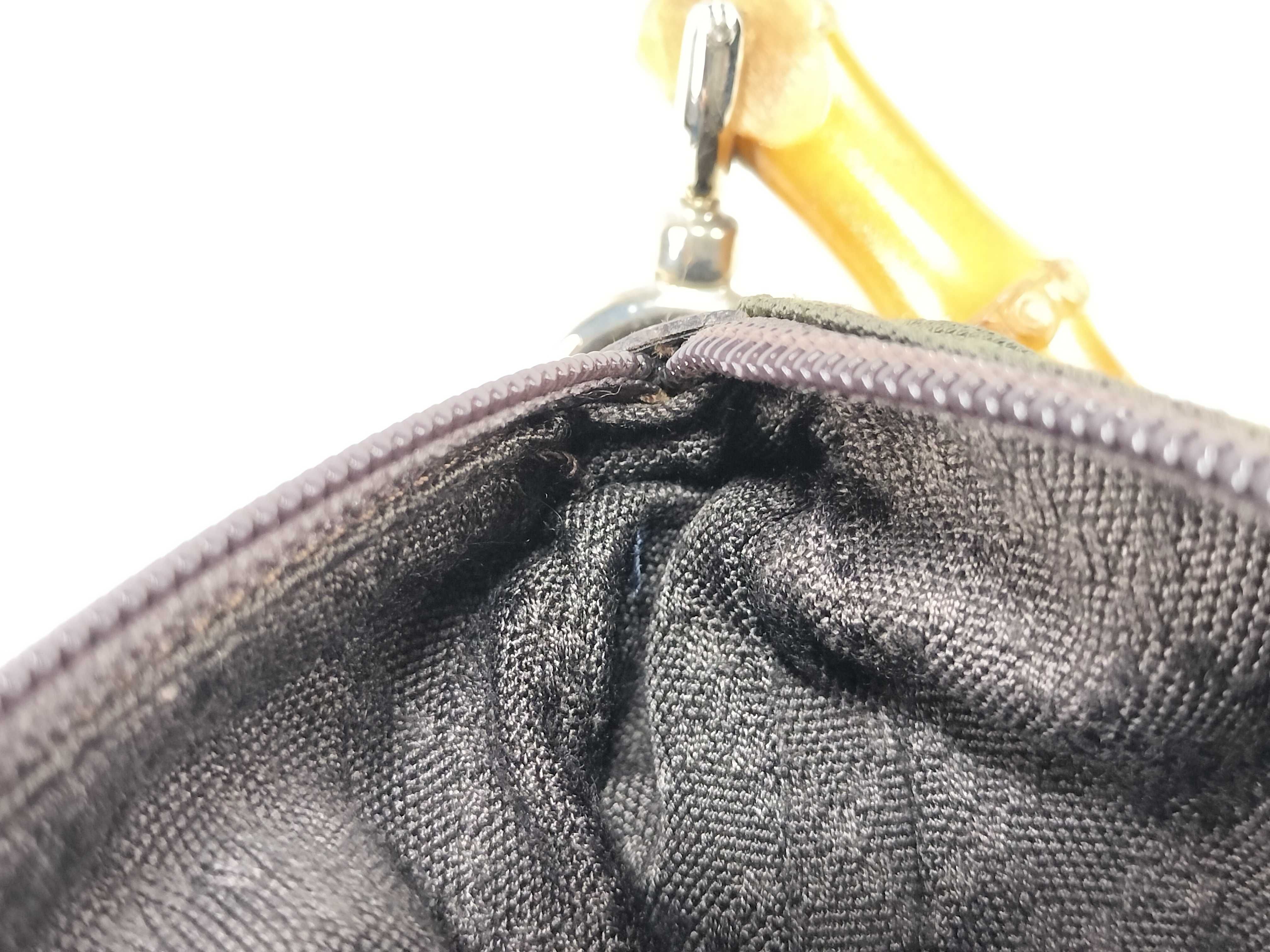 Bamboo / Bamboo Tote Bag / 000?0509?200159 / Nylon x Leather / Olive Green / S? Fitted Tote Bag Handbag — view 9