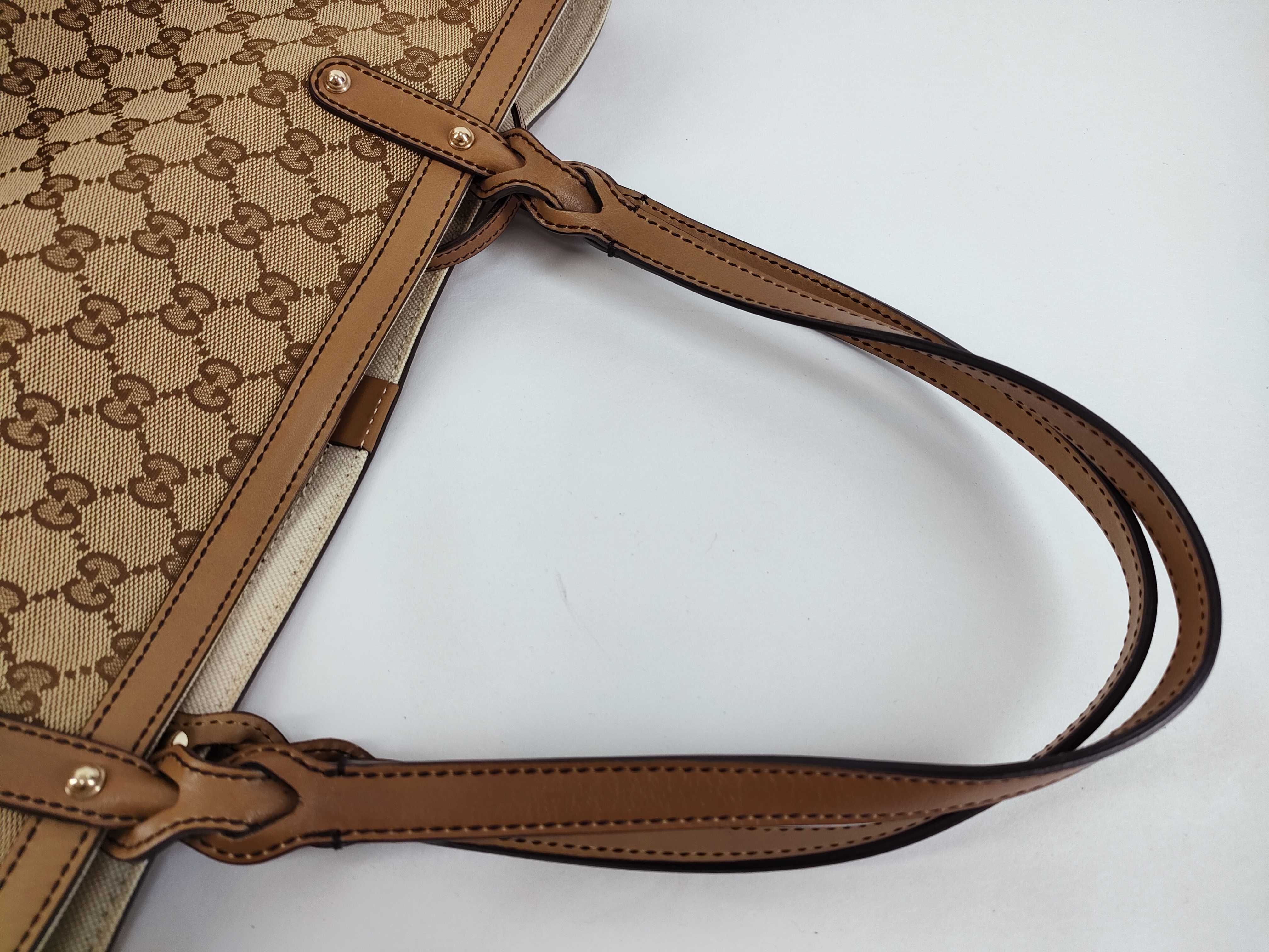 GG Canvas Tote Bag 247209 Beige Tote Bag — view 3