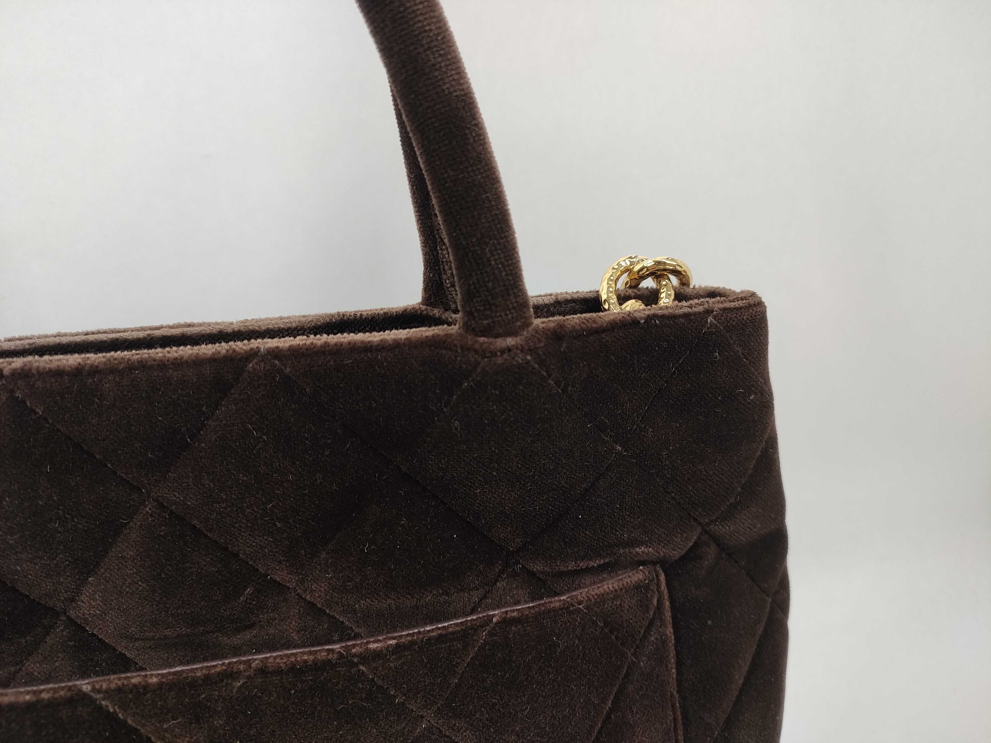 Suede Reissue Tote Bag, Velour Brown Tote Bag — view 3