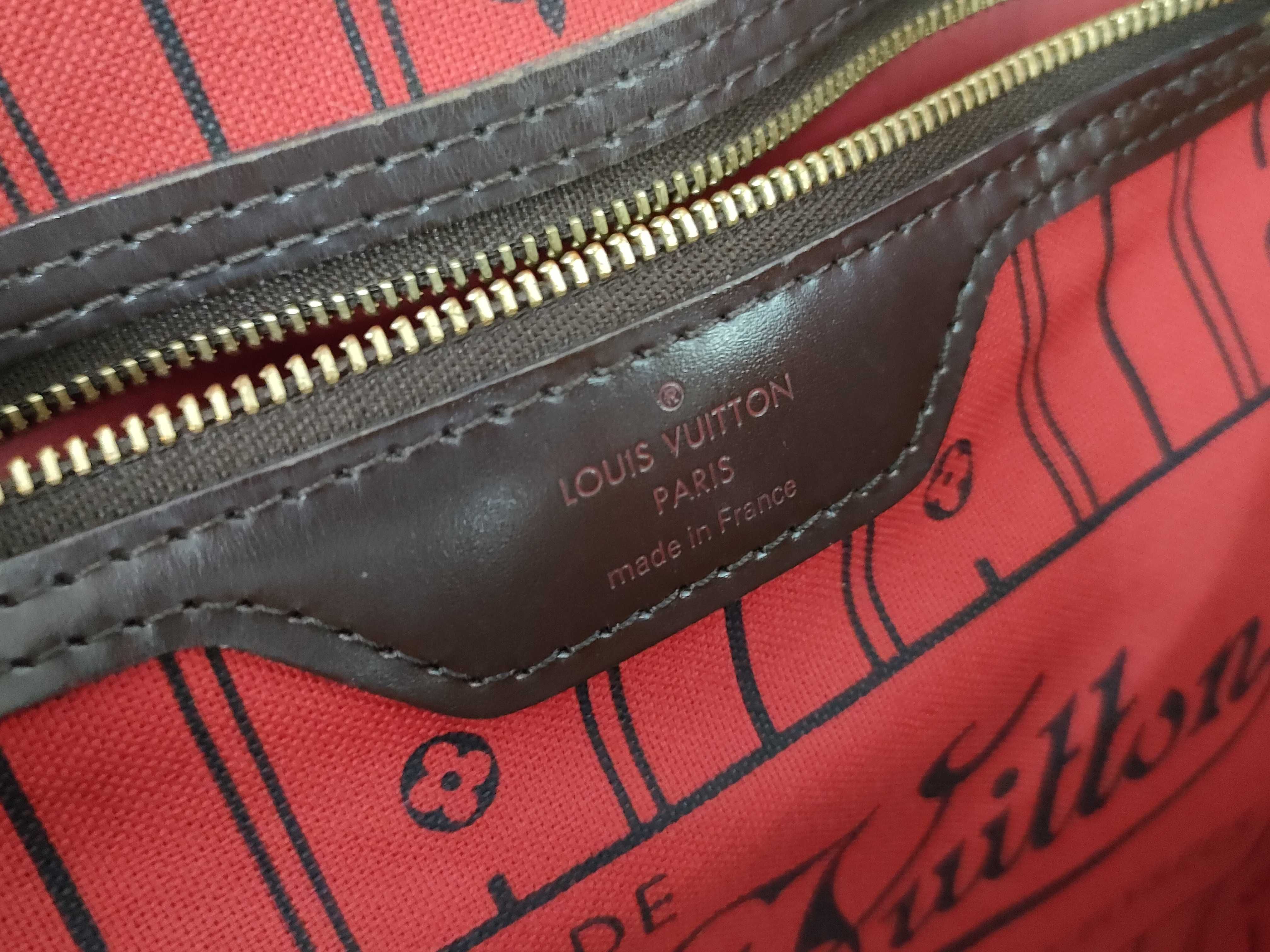 Damier Louis Vuitton Damier Neverfull MM N41358 Tote Bag — view 11