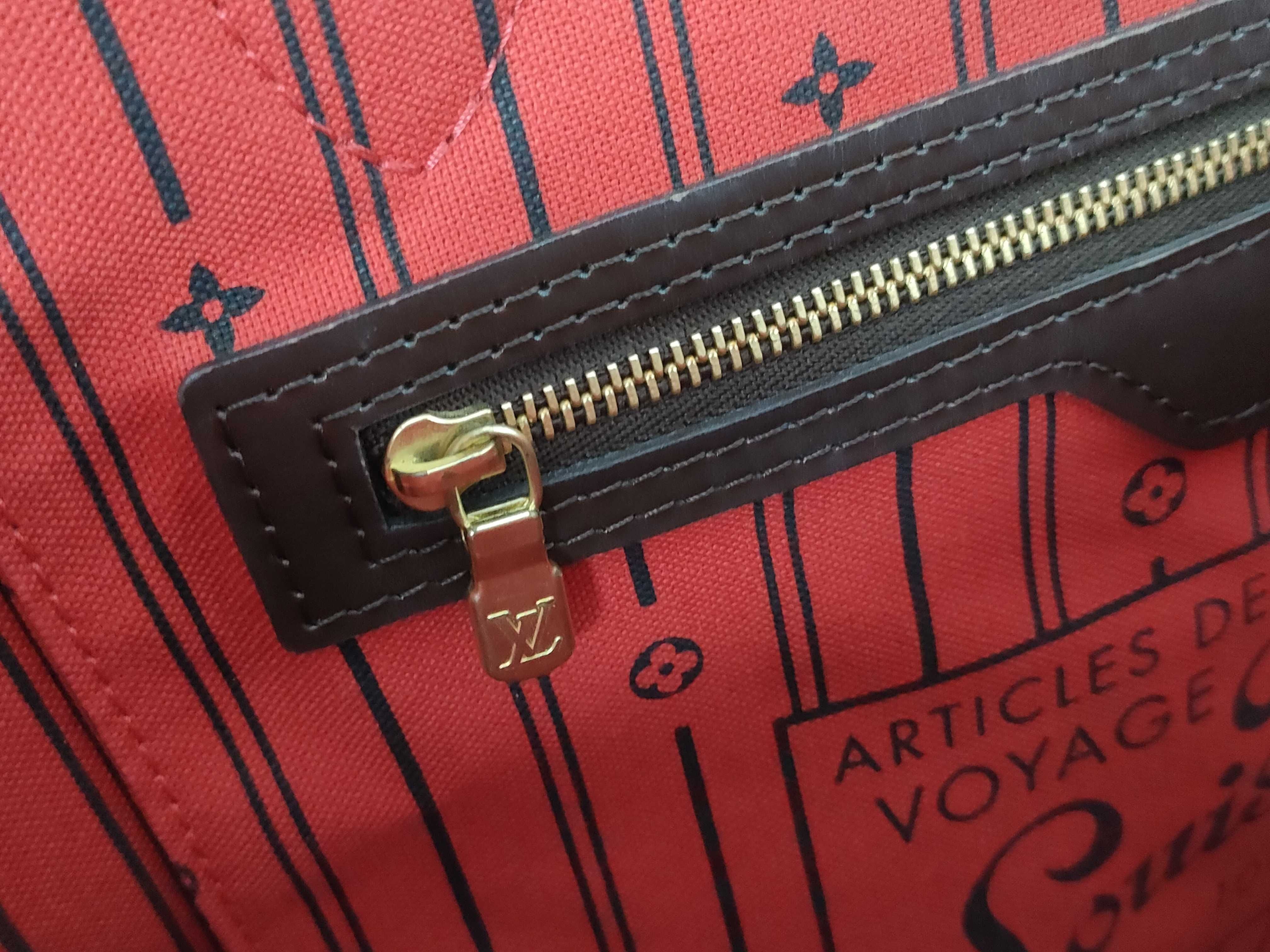 Damier Louis Vuitton Damier Neverfull MM N41358 Tote Bag — view 13