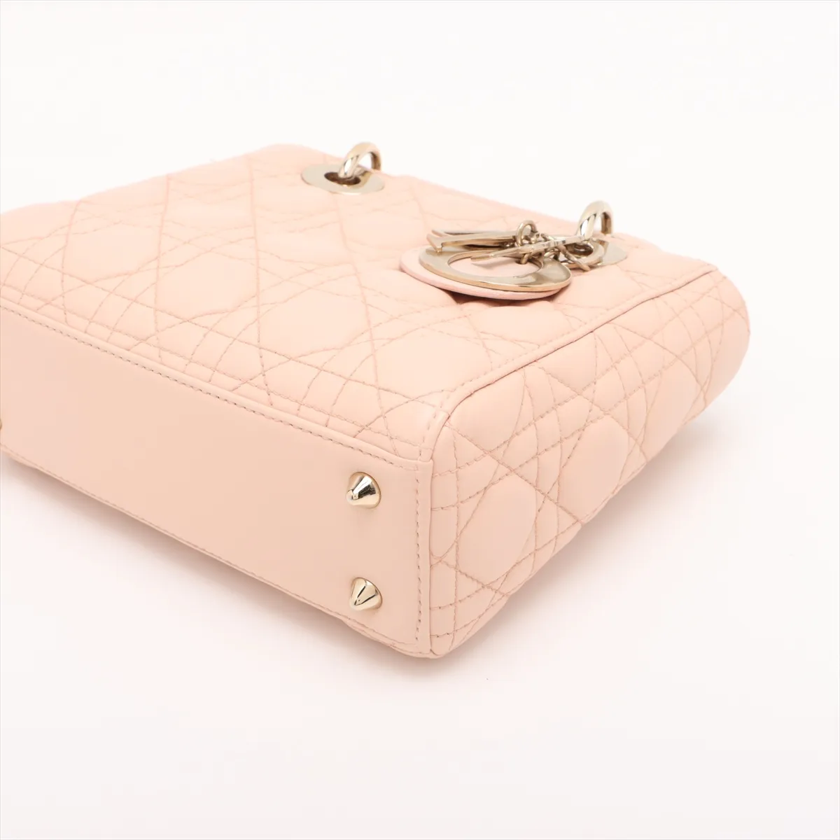 Cannage My Lady Dior Leather 2WAY Handbag Pink — view 3