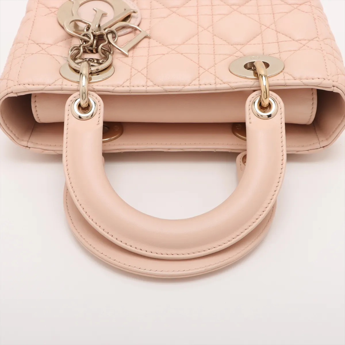 Cannage My Lady Dior Leather 2WAY Handbag Pink — view 5