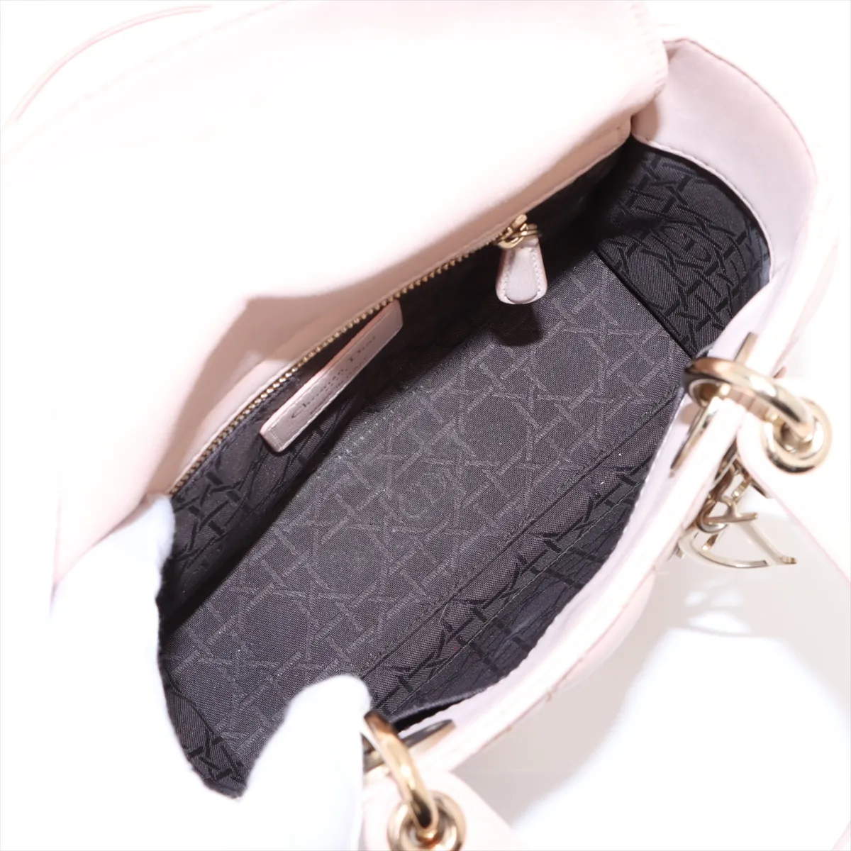 Cannage My Lady Dior Leather 2WAY Handbag Pink — view 8