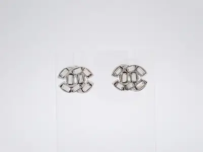Earrings 01P Coco Mark Rhinestone