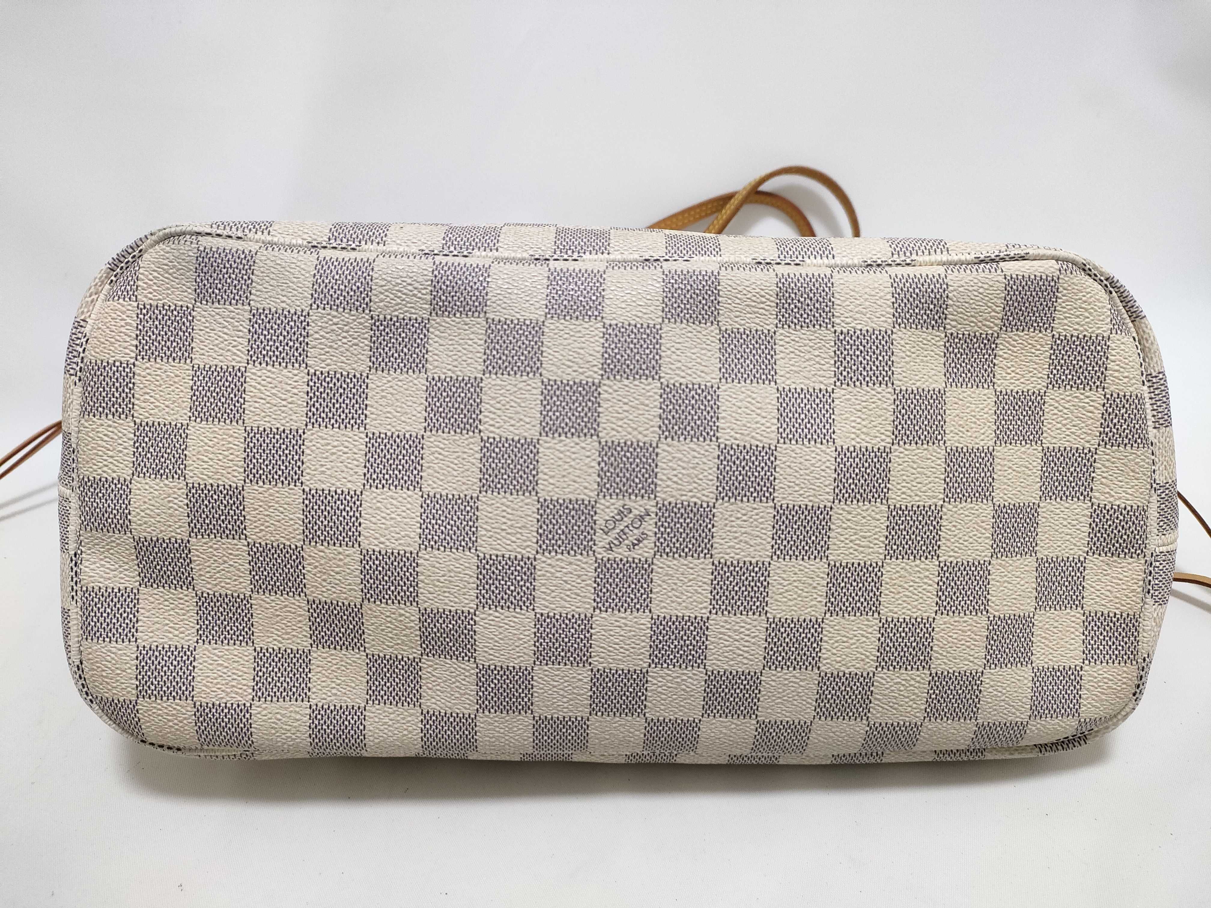 Damier Azur Neverfull MM Tote Bag N51107 — view 7