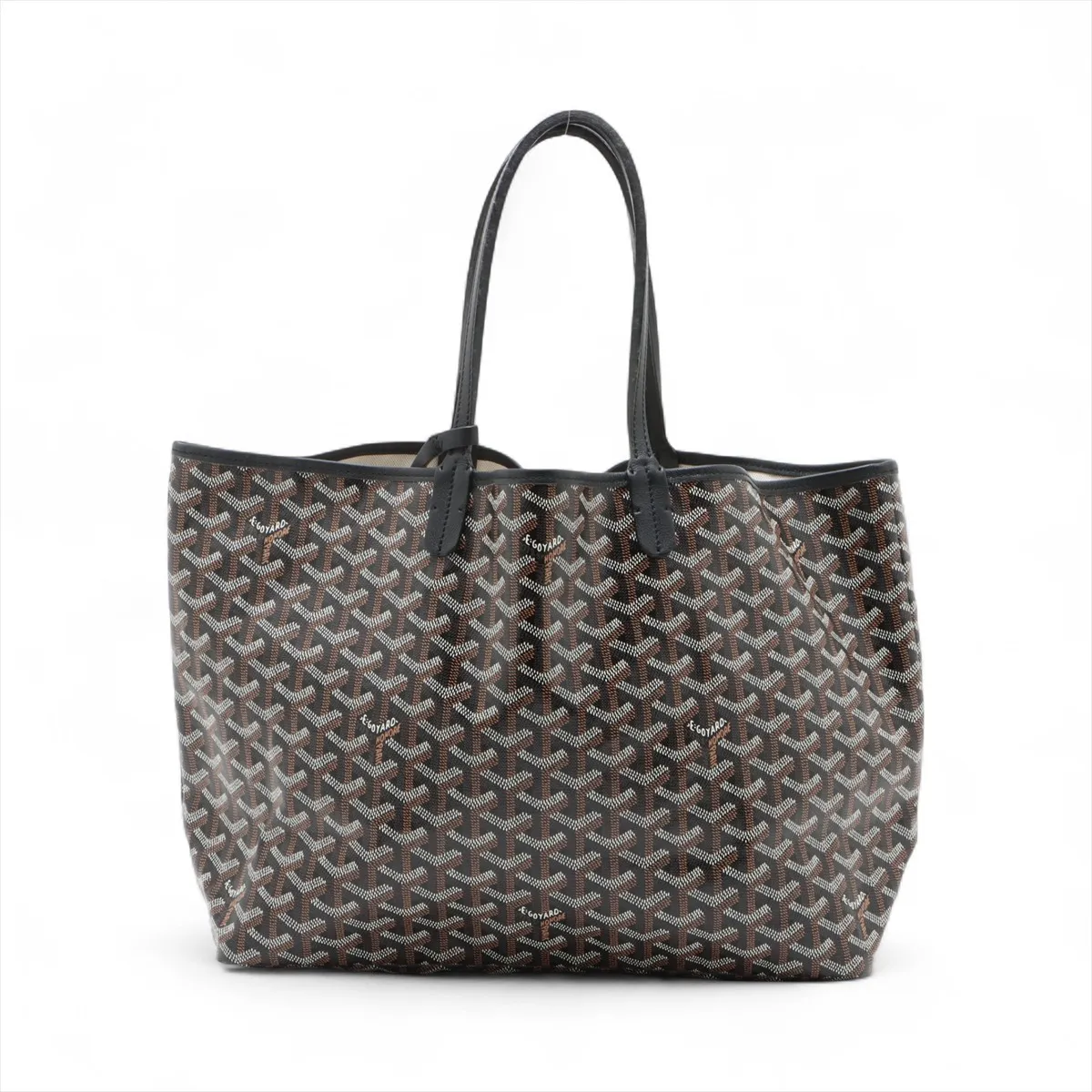 Saint-Louis PM PVC x Leather Tote Bag Brown x Black — view 2