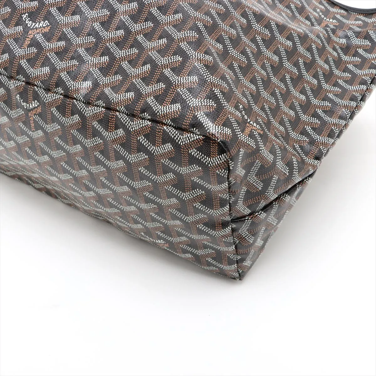 Saint-Louis PM PVC x Leather Tote Bag Brown x Black — view 3